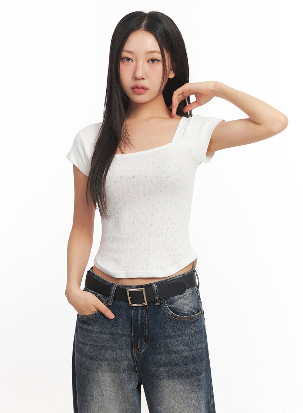 Essential Square-Neck Crop Top IA524