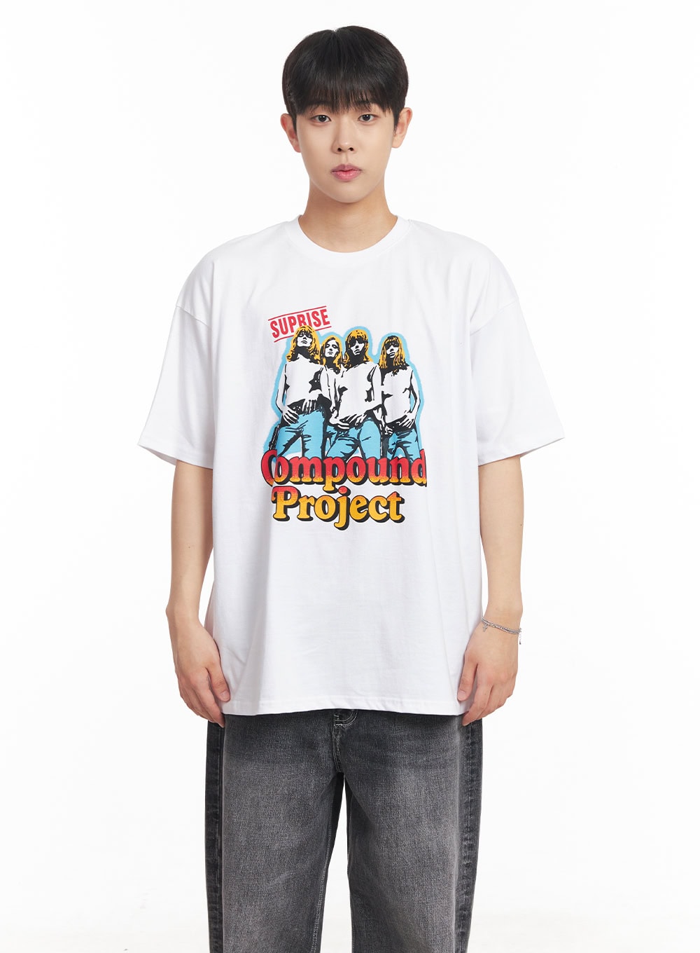 Men's Compound Graphic Oversize T-Shirt IA525