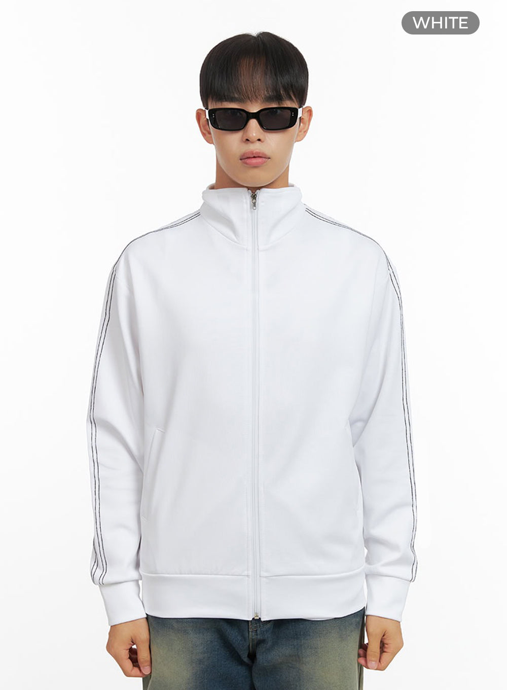 Men's Zip Up Turtleneck Track Jacket IO420