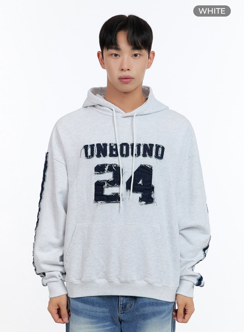 Men's  Cotton Patchwork Hoodie  IS412