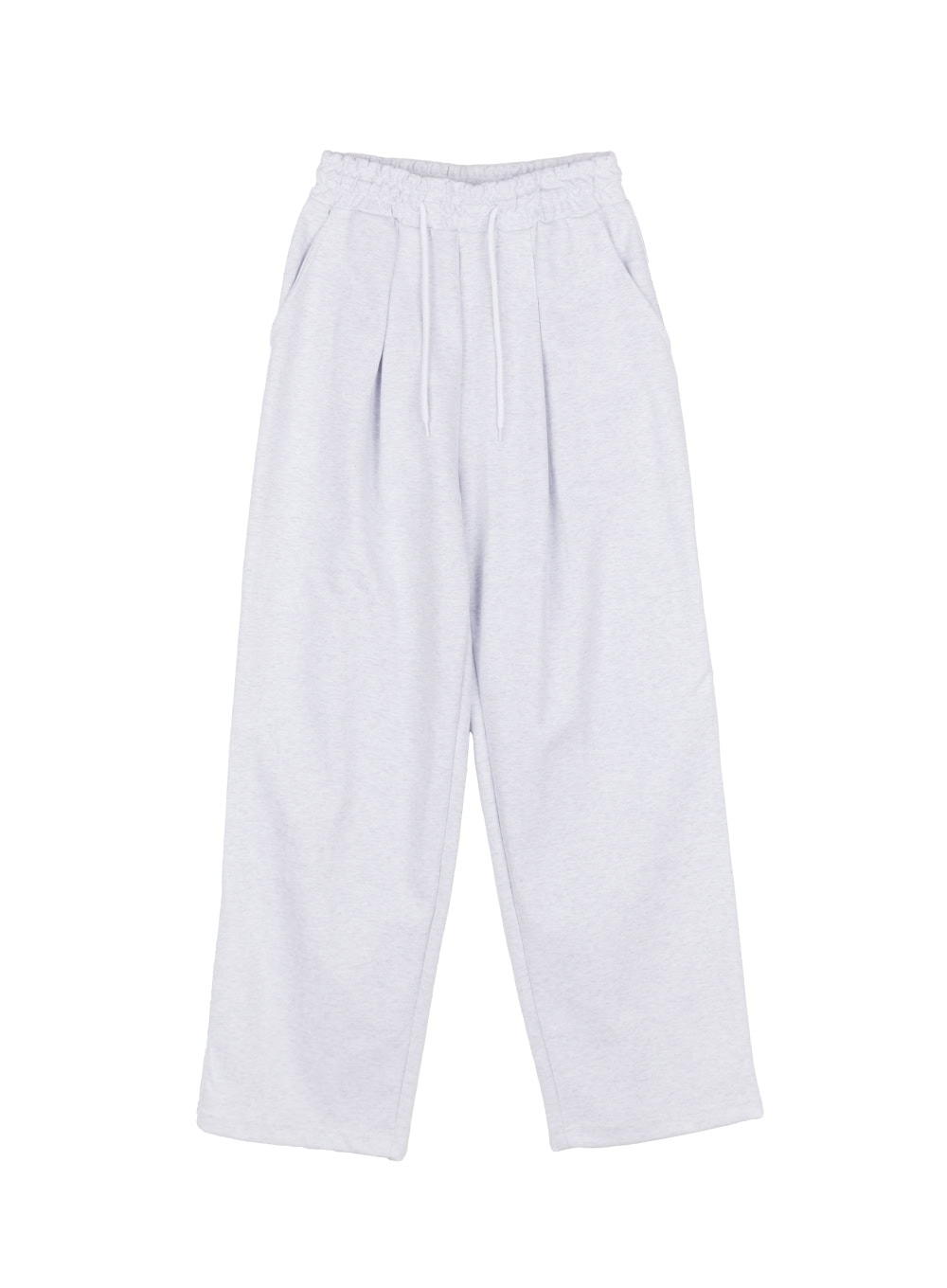 Cotton Pintuck Wide-Fit Sweatpants IY516