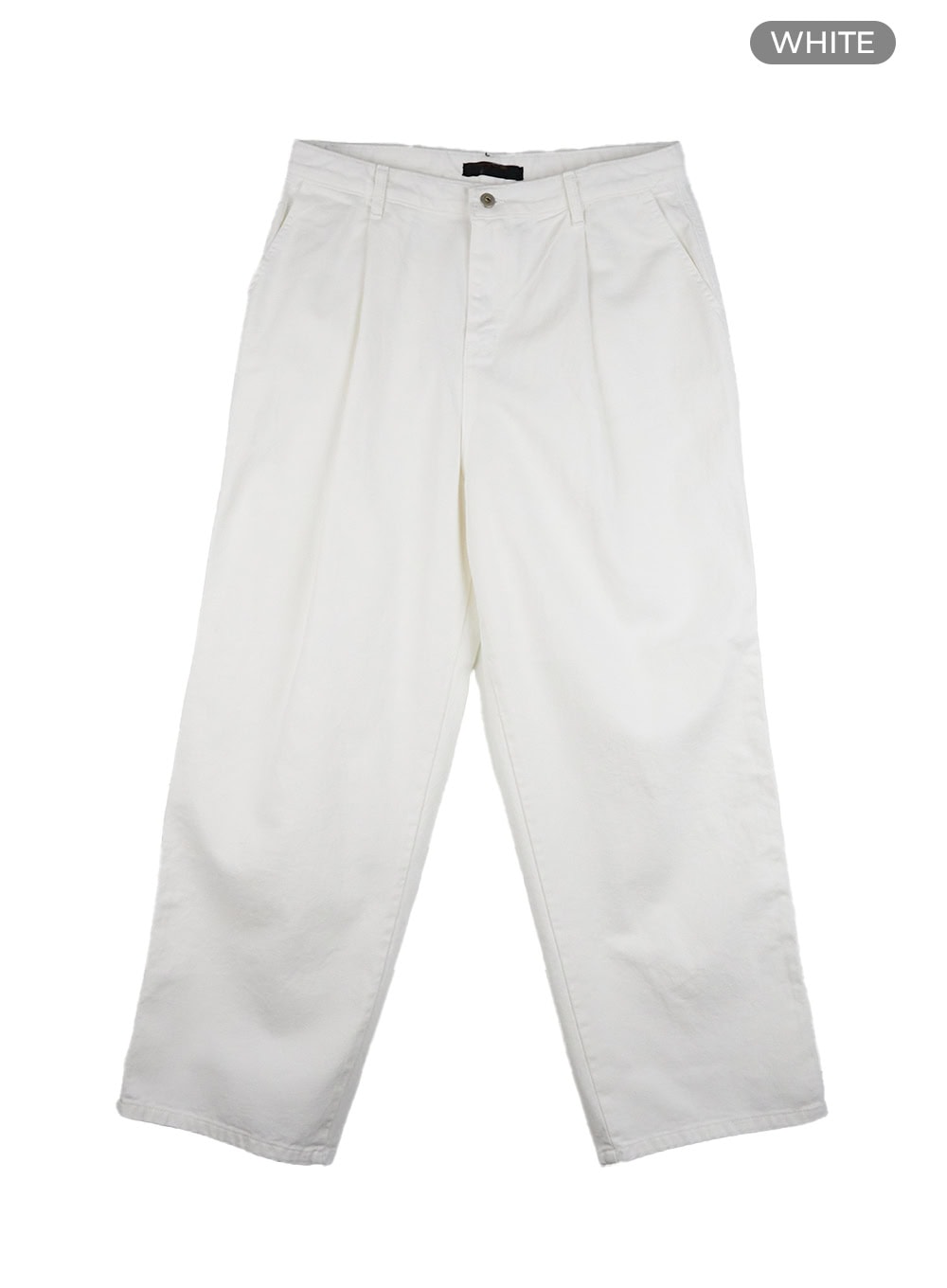 Men's Pintuck Wide Fit Cotton Pants IS413