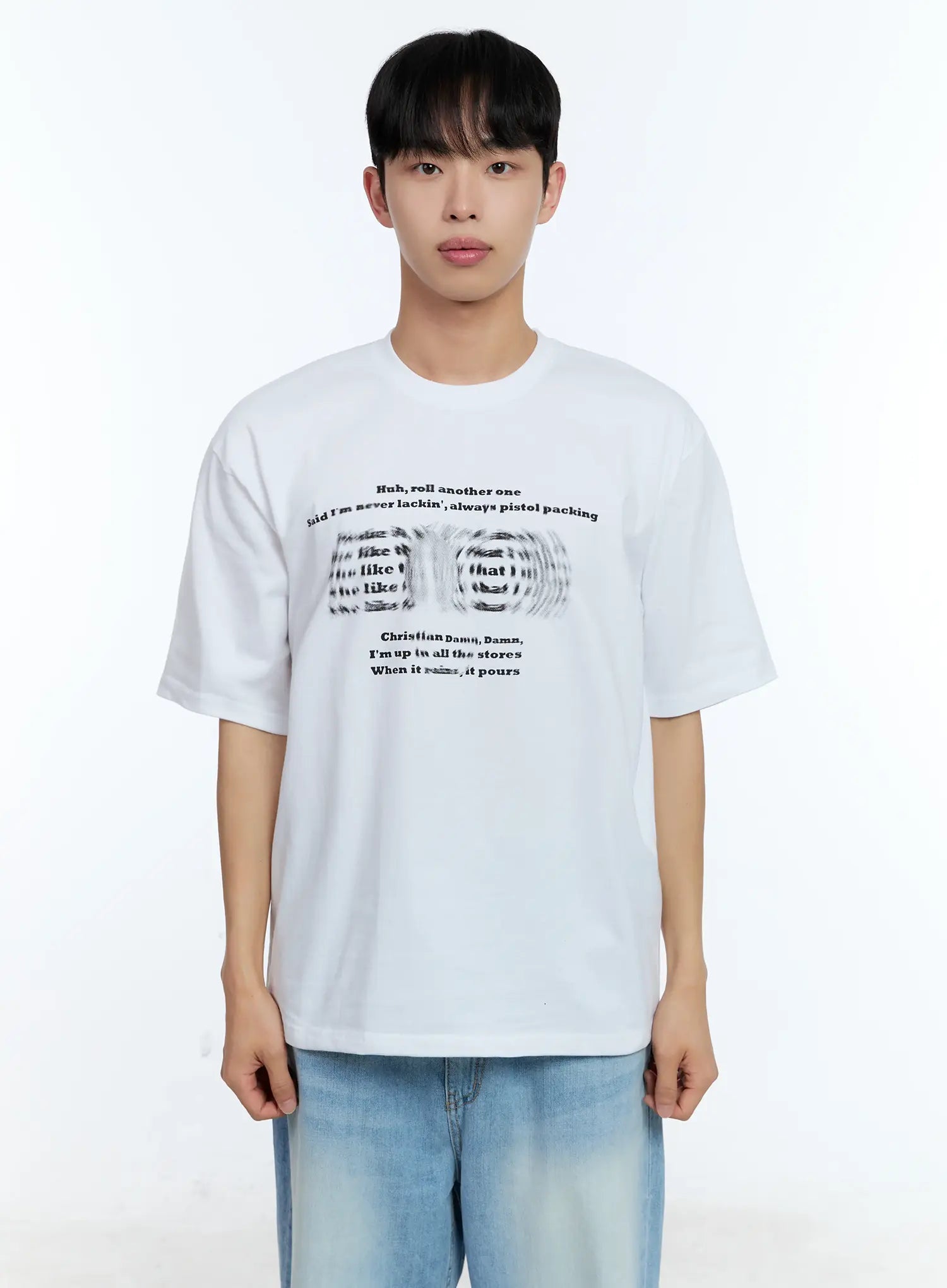 Men's Blurred Graphic Tee IL517