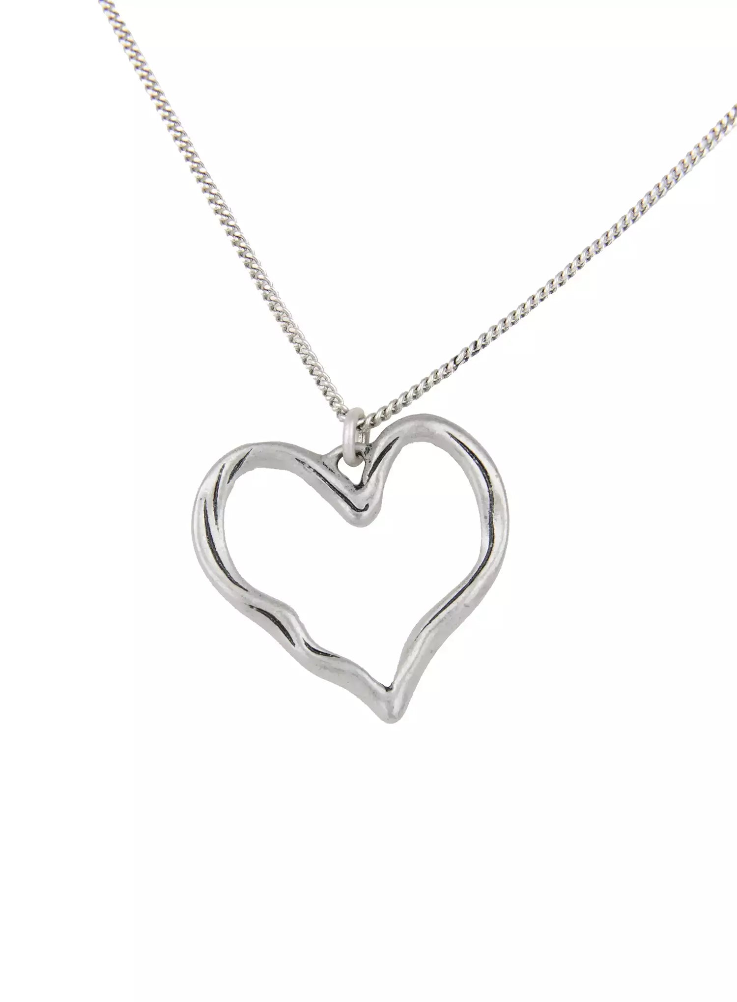 Open Heart Chain Necklace IG528