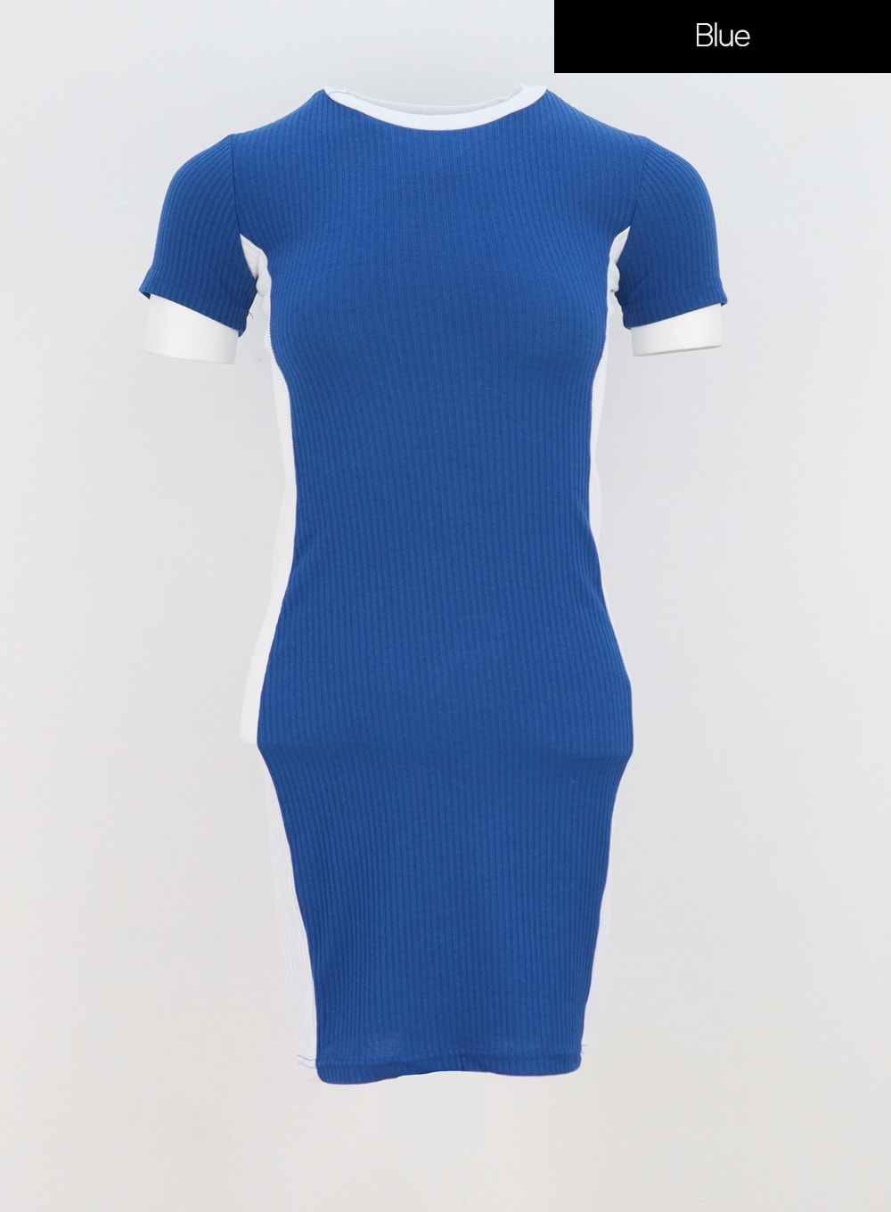 Two Color Knit Mini Dress IY318