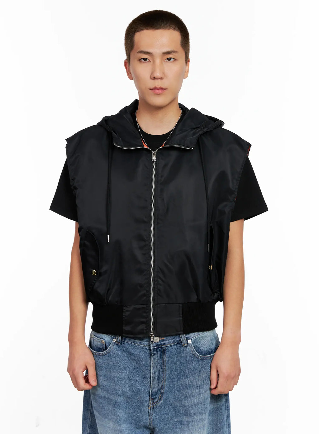 Men's Hooded MA-1 Vest IG511
