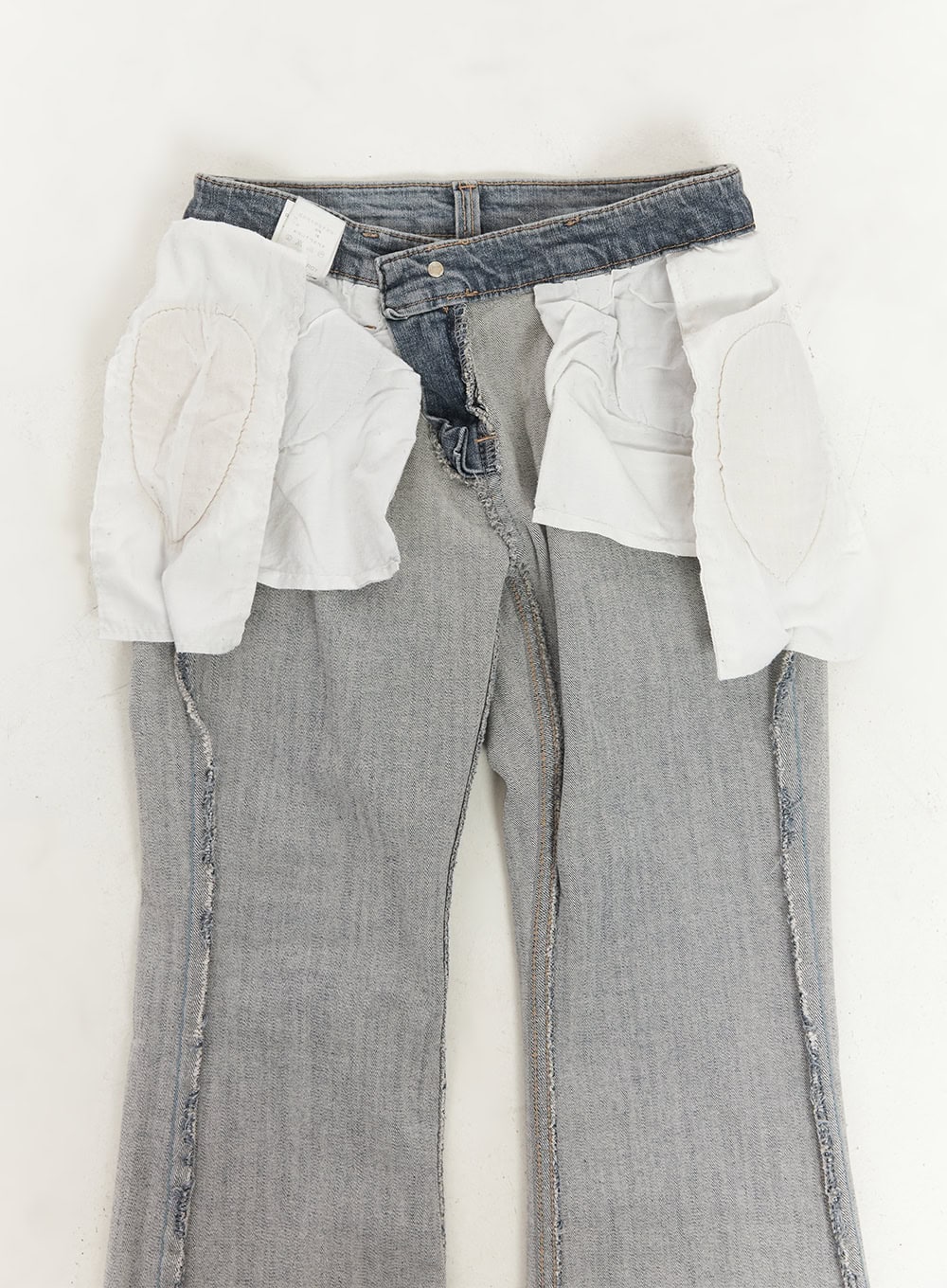 Rachel Washed Bootcut Jeans with Hip Pads CF518