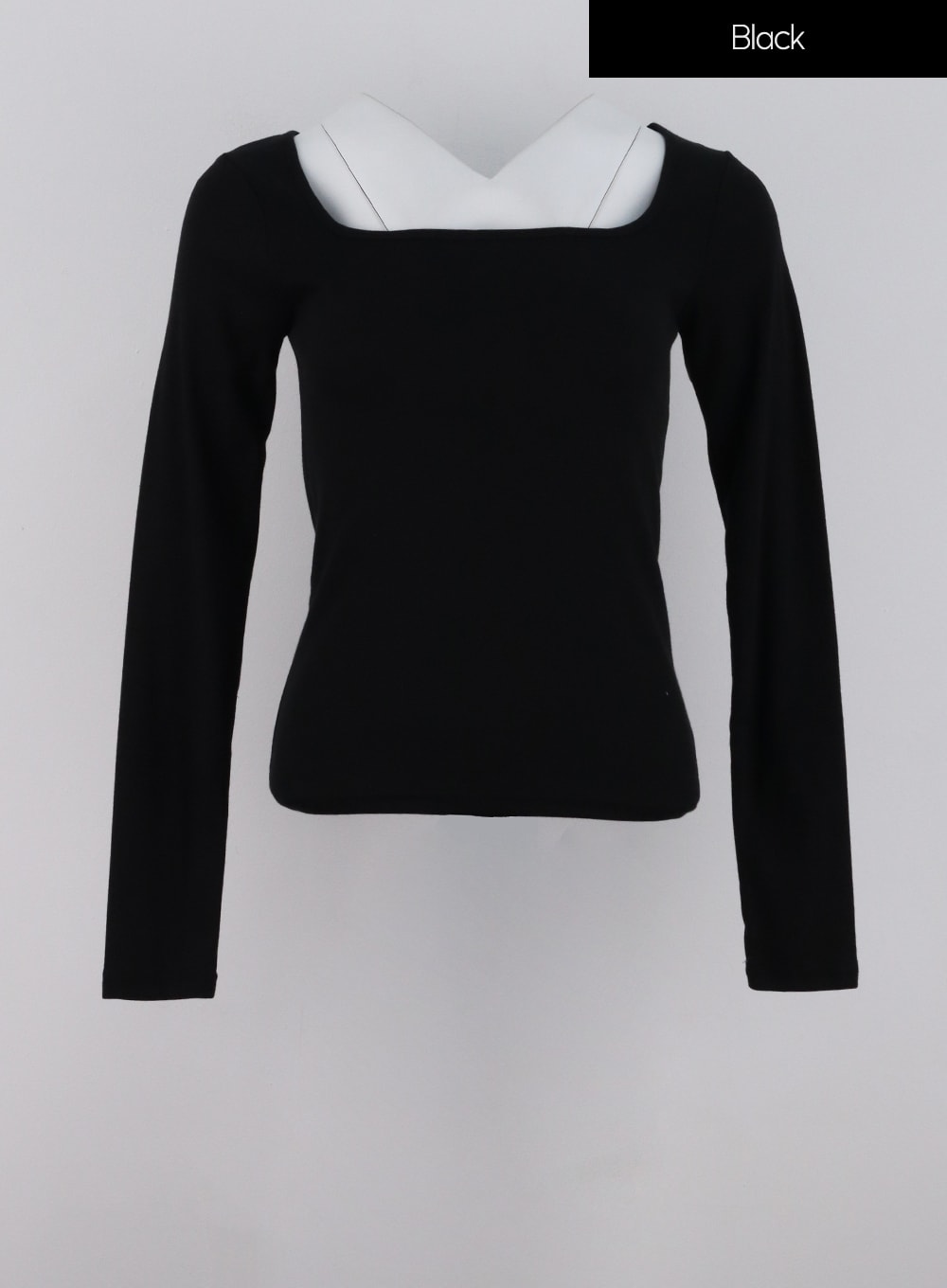 Basic Square Neck Long Sleeve Top IG311