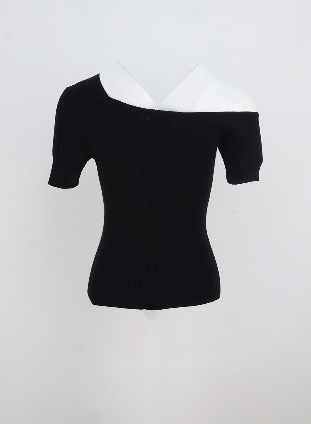 Off-Shoulder Ribbed Top IL326