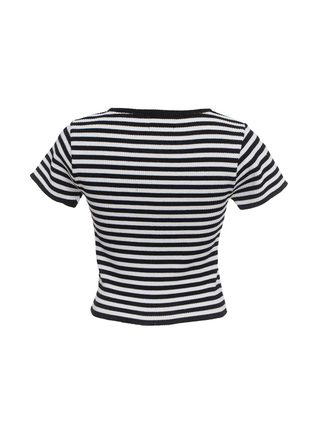 Casual Striped Knit T-Shirt IC503