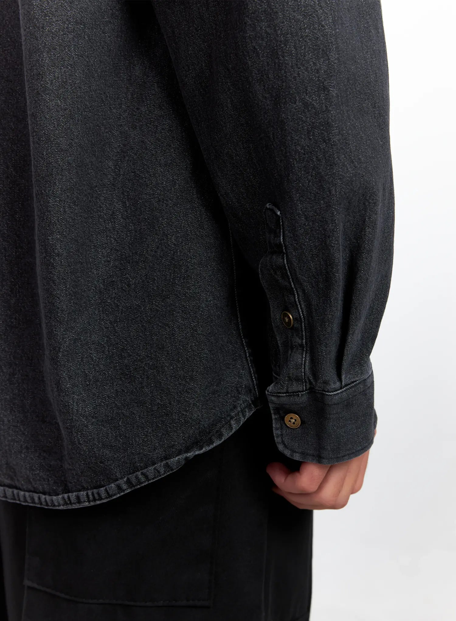 Men's Denim Patch Pocket Shirt IS510