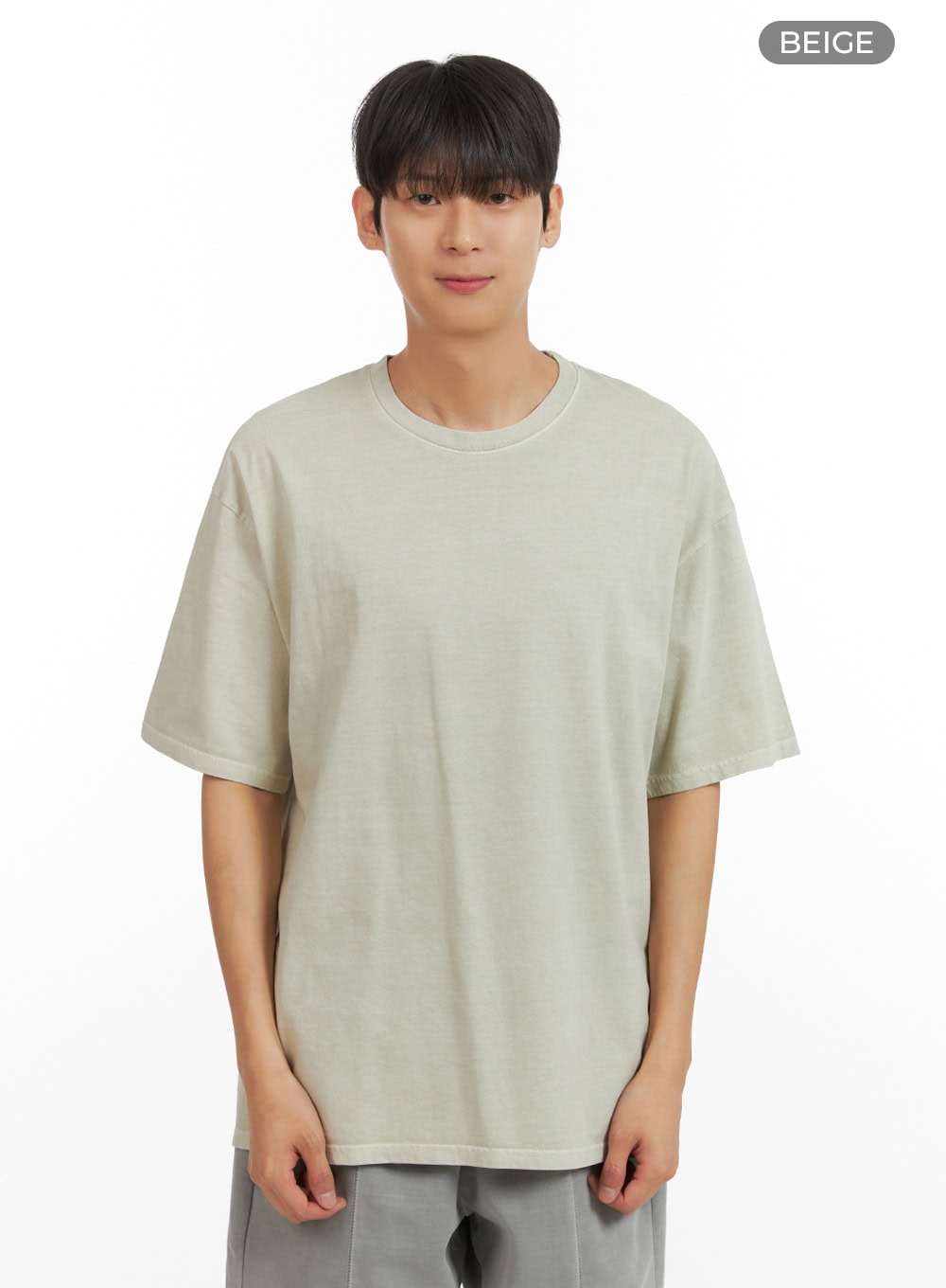 Men's Basic Round Neck T-Shirt IU419