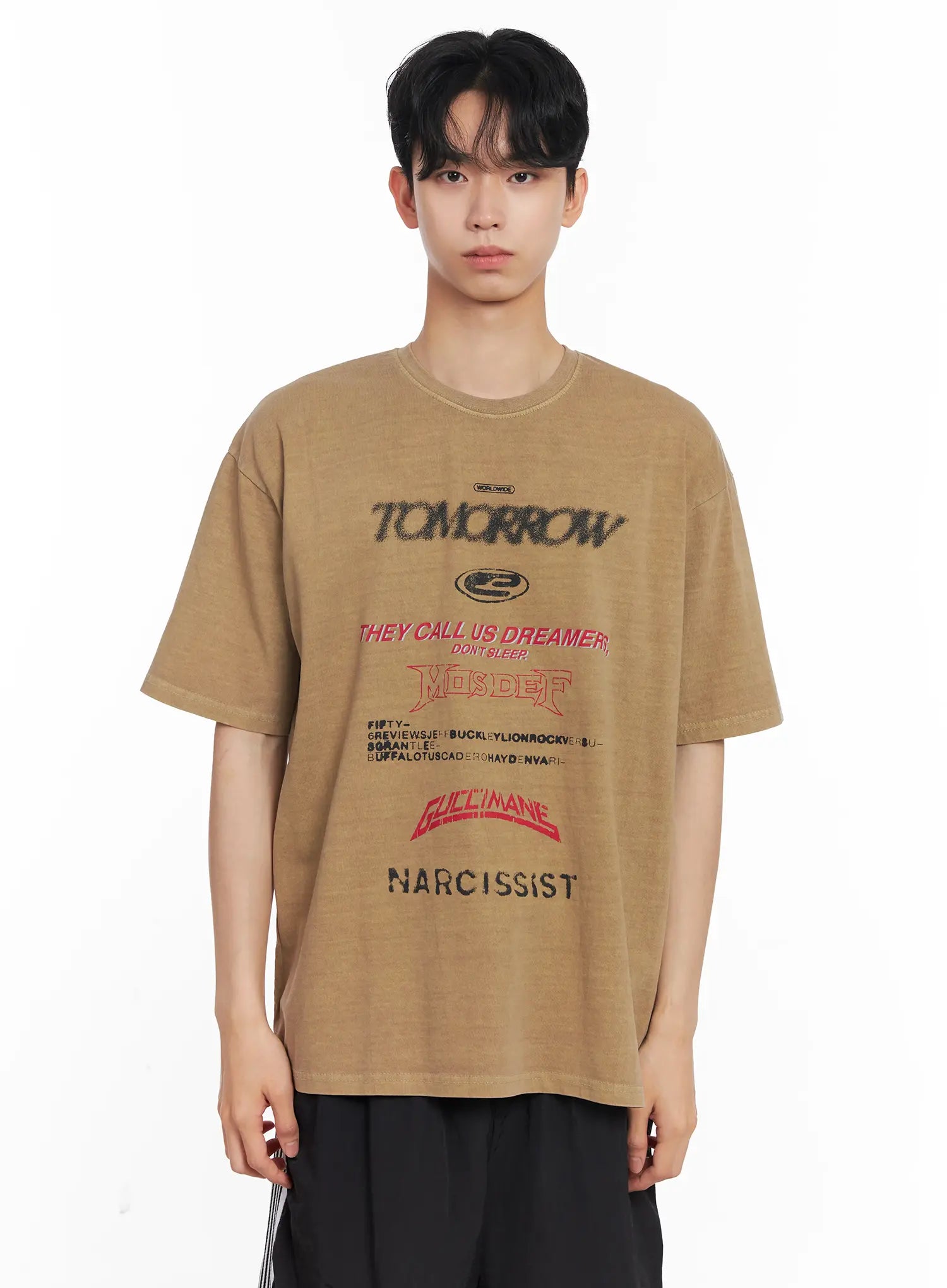 Men's Washed Graphic Tee IL501
