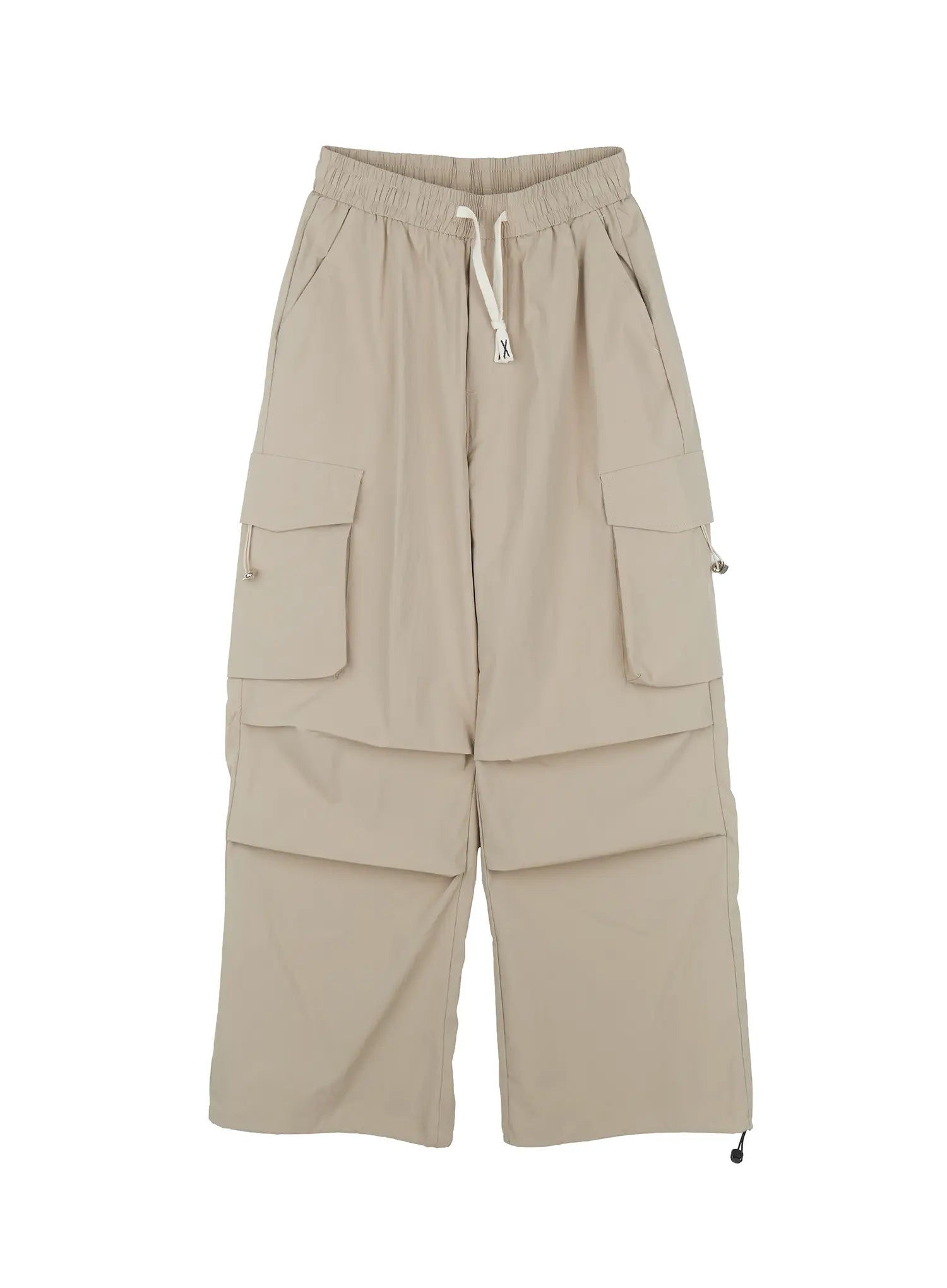 Men's Parachute Wide-Leg Cargo Pants IL504