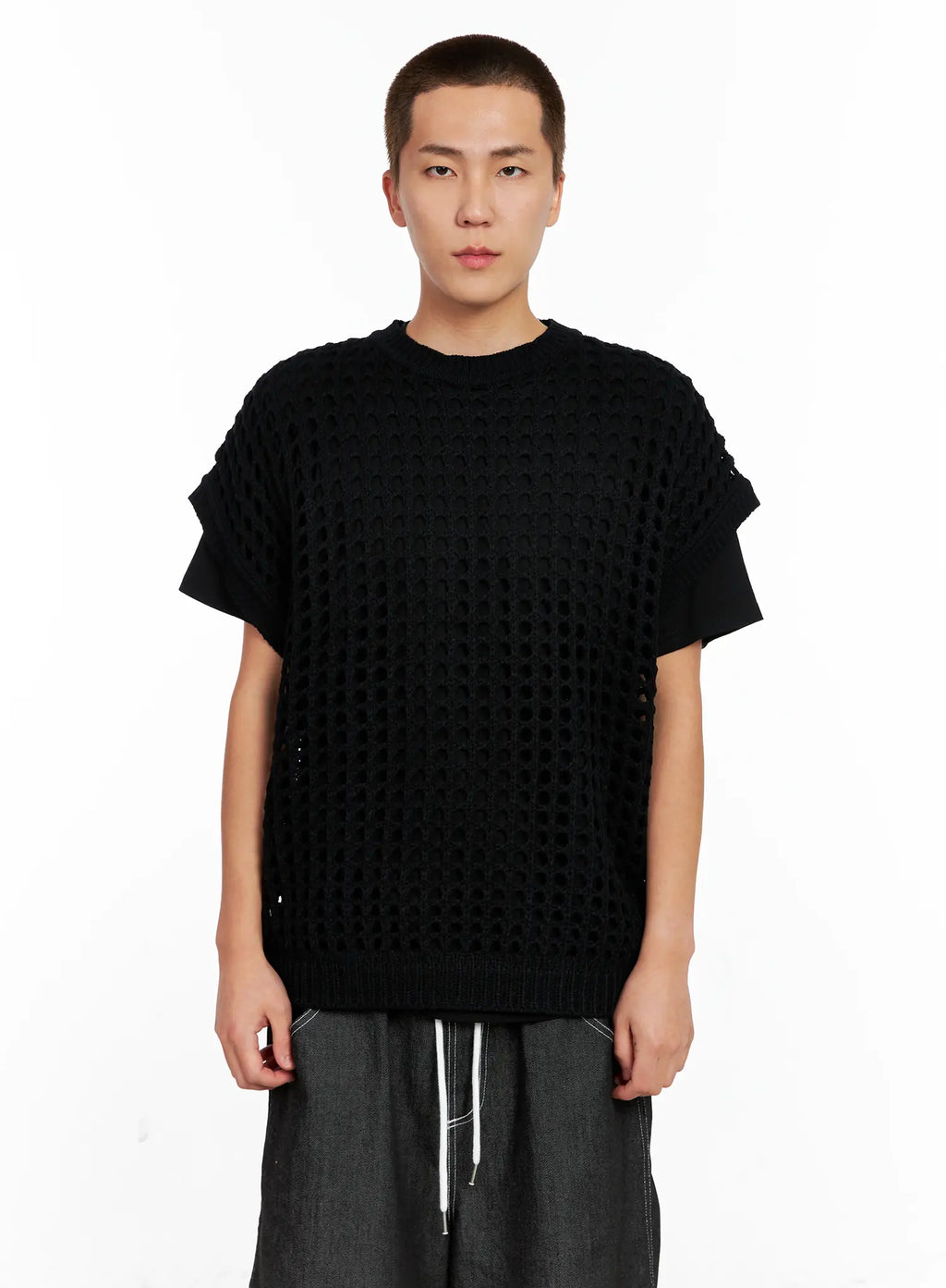 Men's Mesh Knit Vest IG508