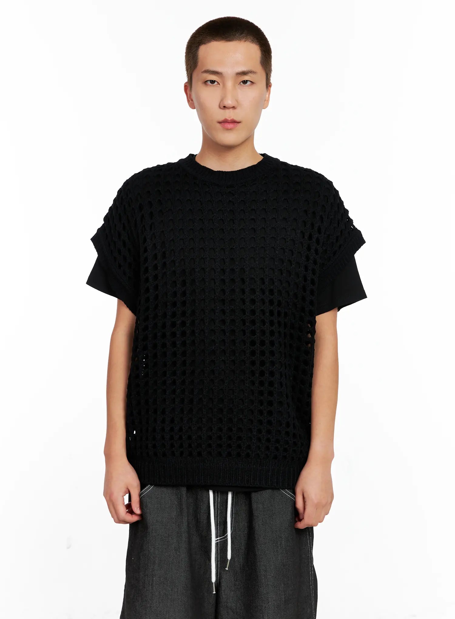 Men's Mesh Knit Vest IG508