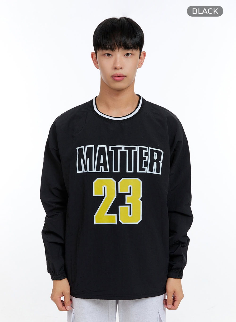 Men's Lettering Round Neck Sweatshirt IG421