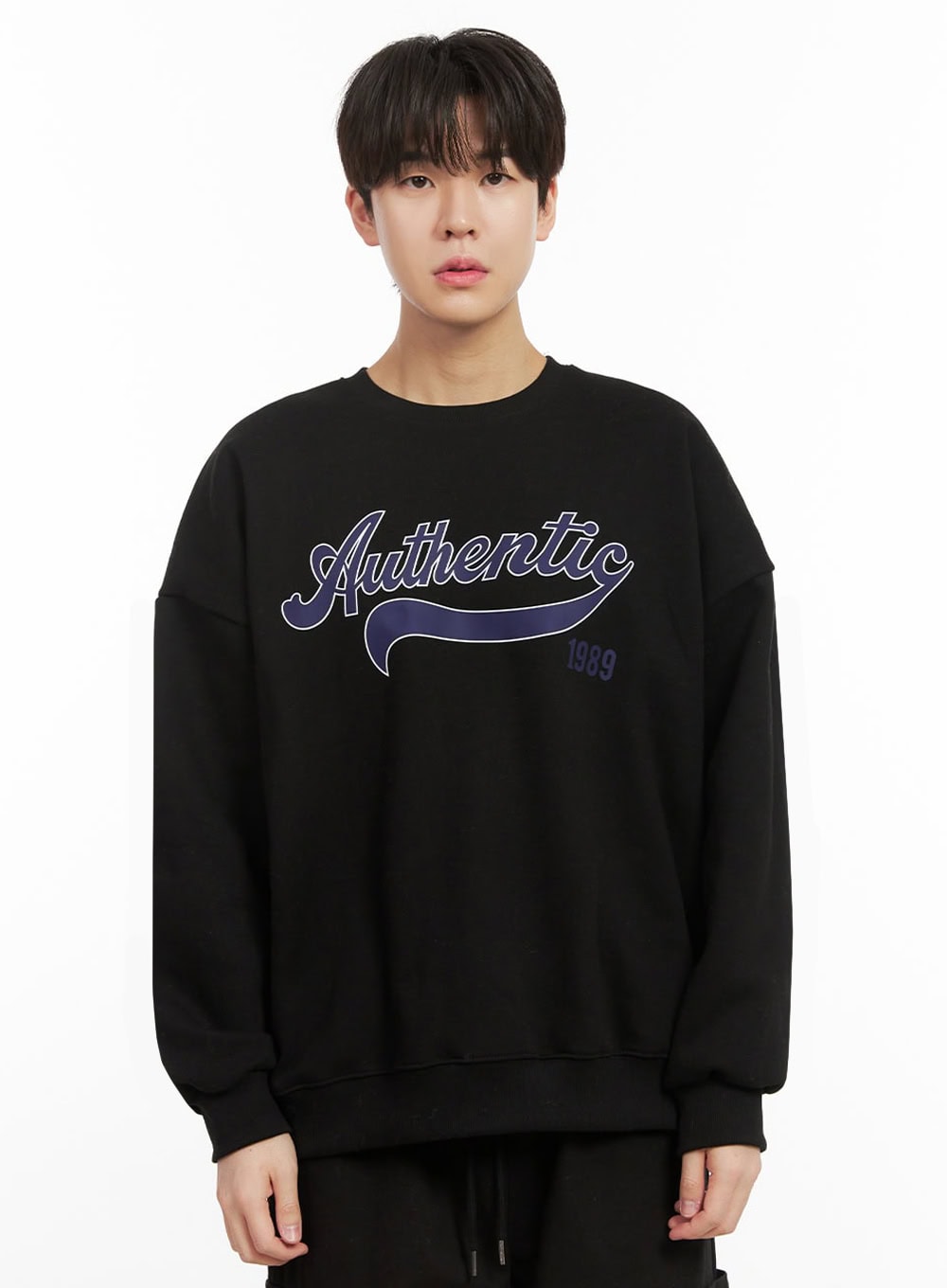 Men's Graphic Cotton Crew Neck IJ517
