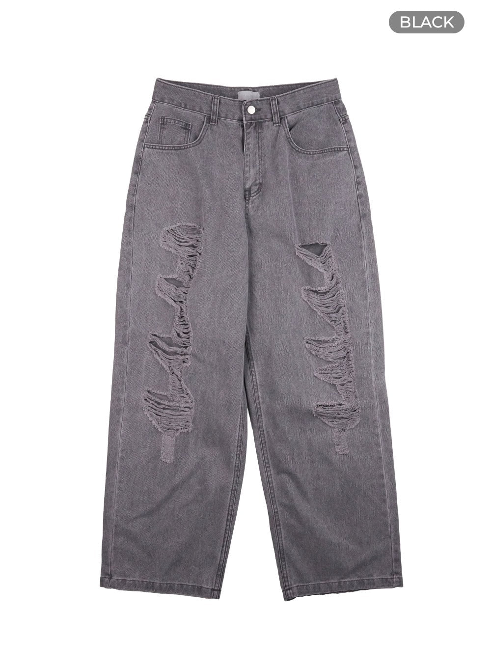 Men's Distressed Wide Leg Pants IO428