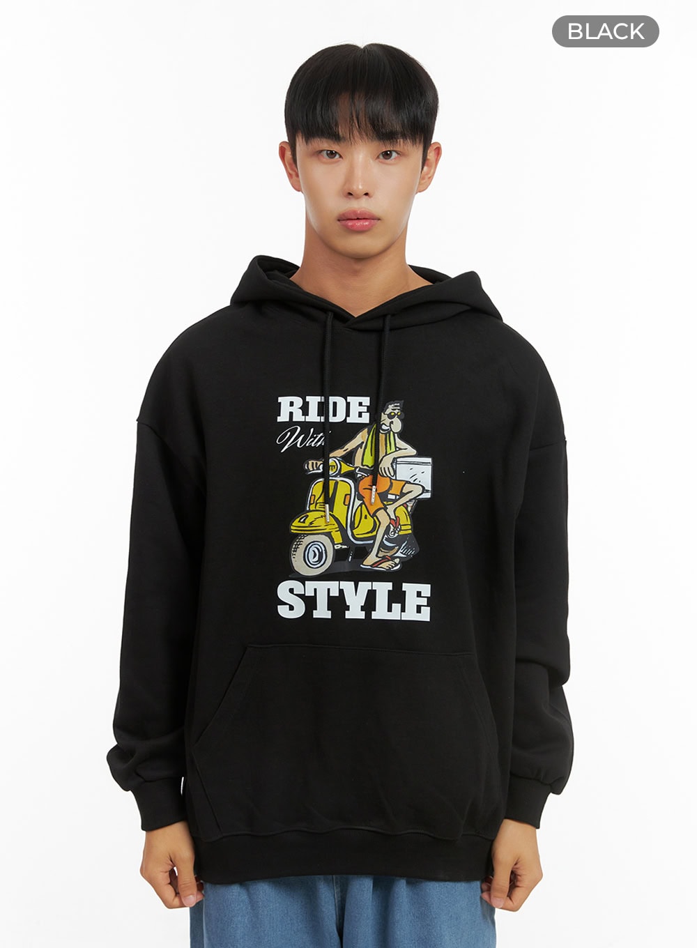 Men's Graphic Hooded Sweatshirt IS419