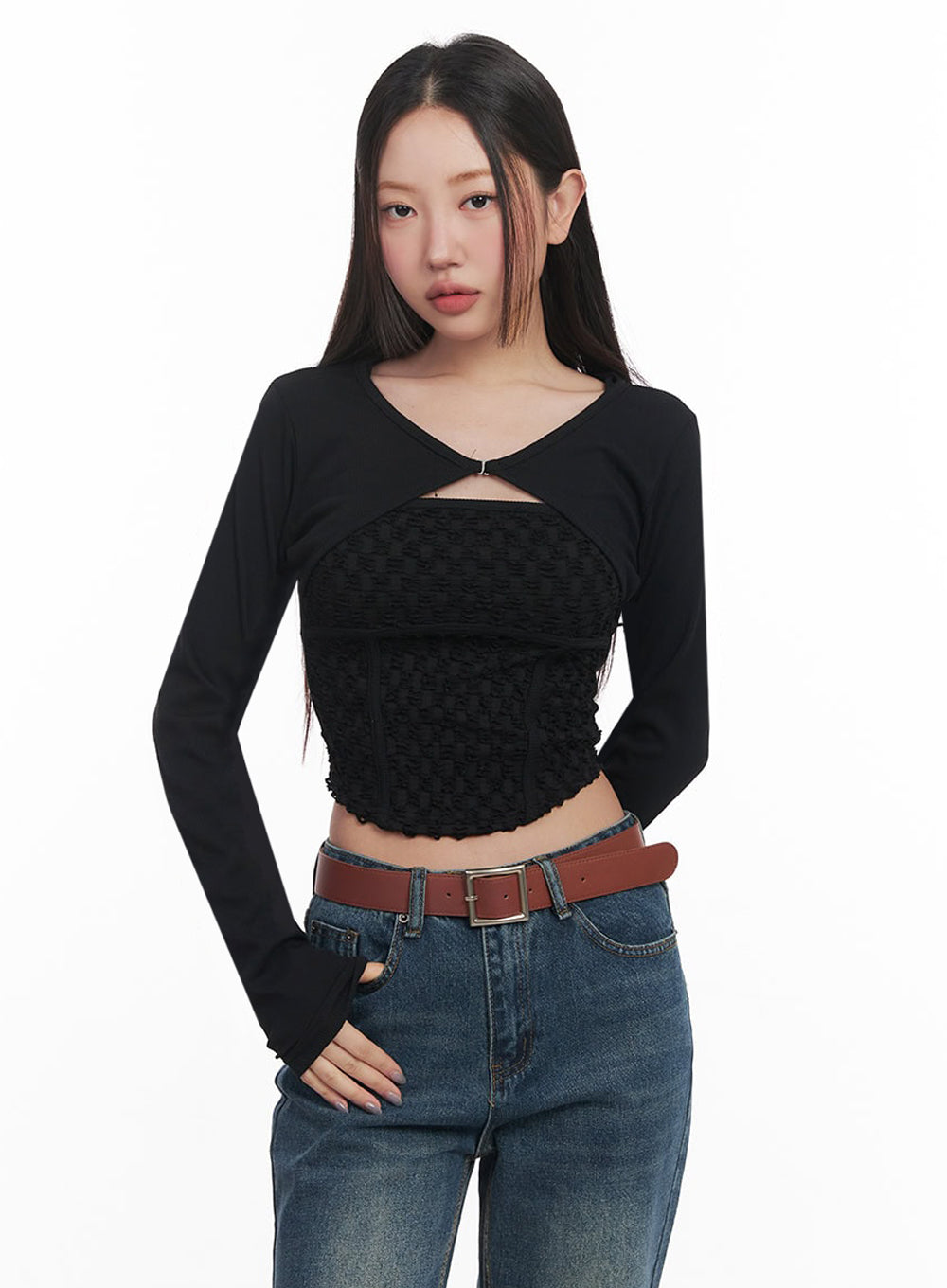 Buckle Bolero Cardigan IM525