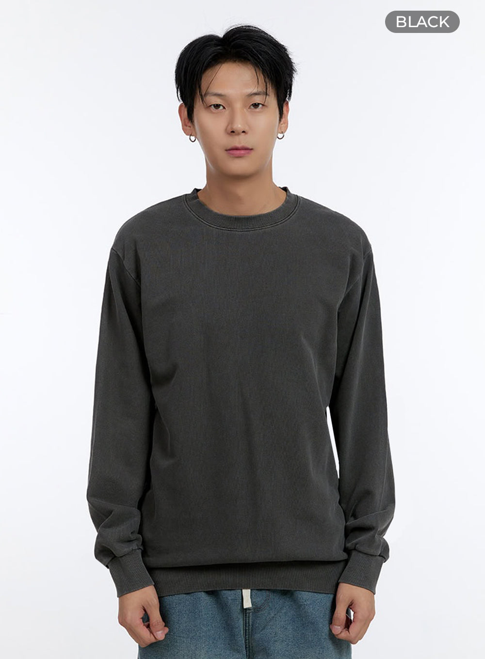 Men's Relaxed Fit Long Sleeve Sweatshirt IO428