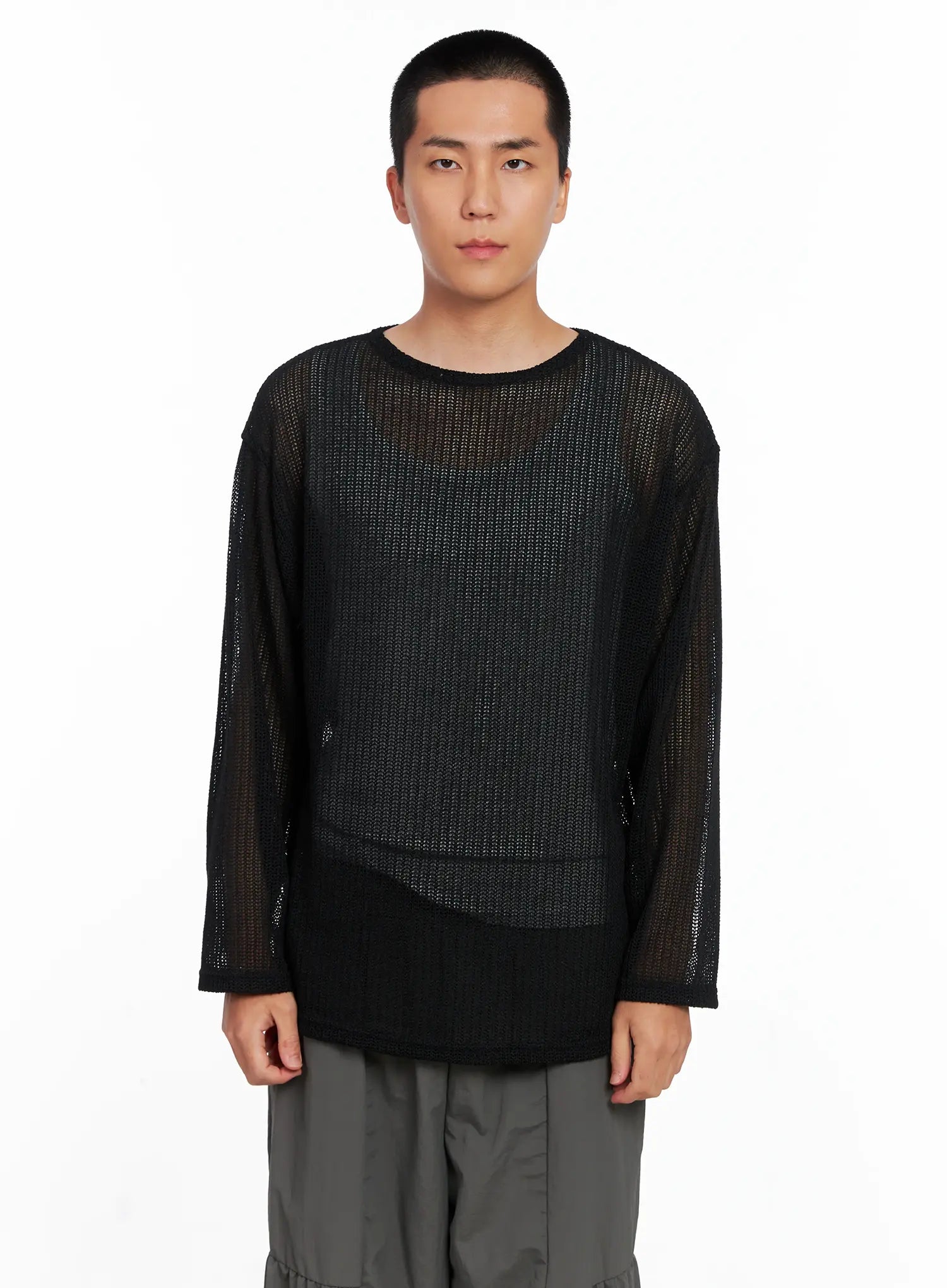 Men's Sheer Knit Long Sleeve IS510