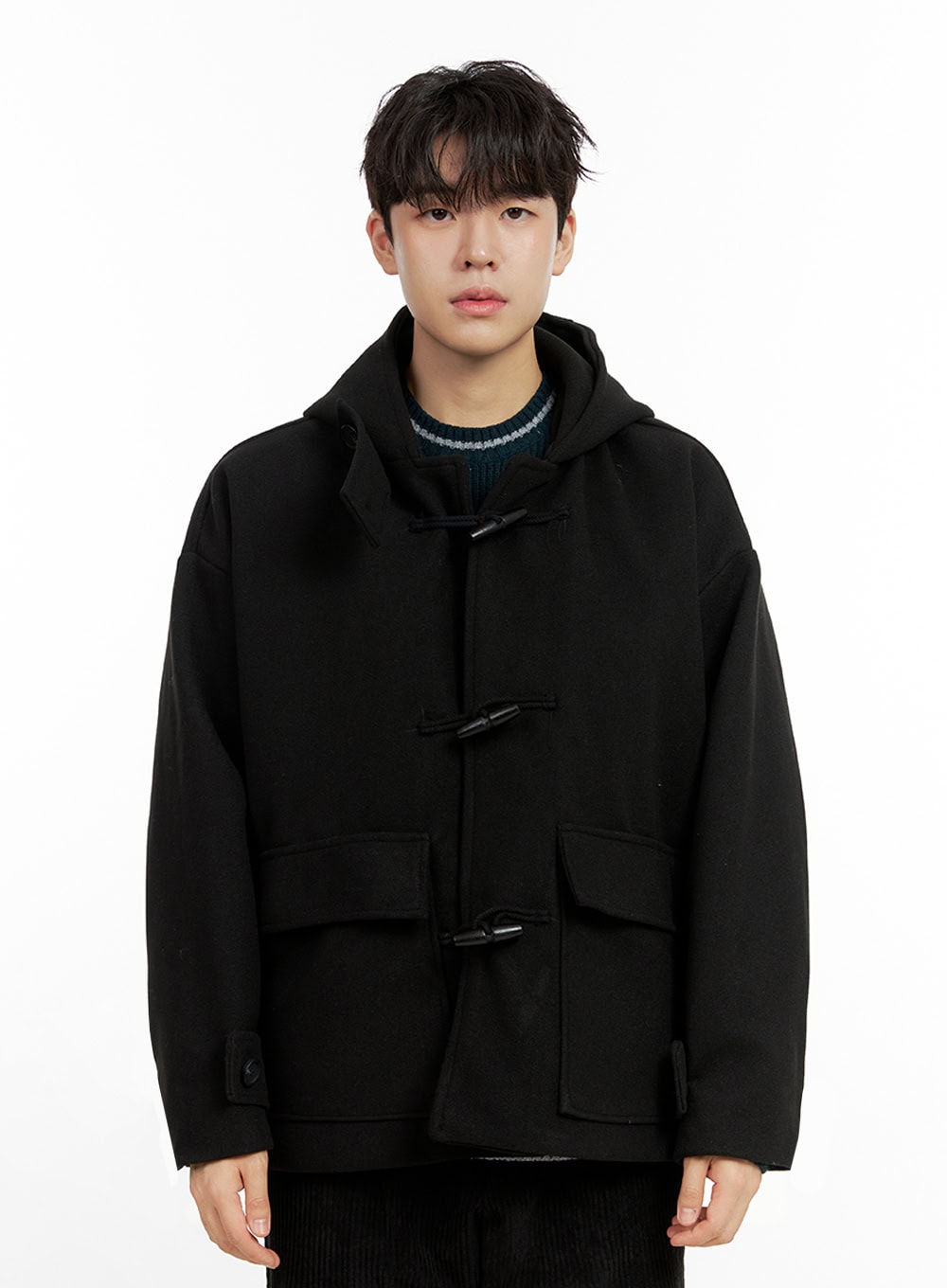 Men's ComfyChill Polyester Hoodie Coat IN422