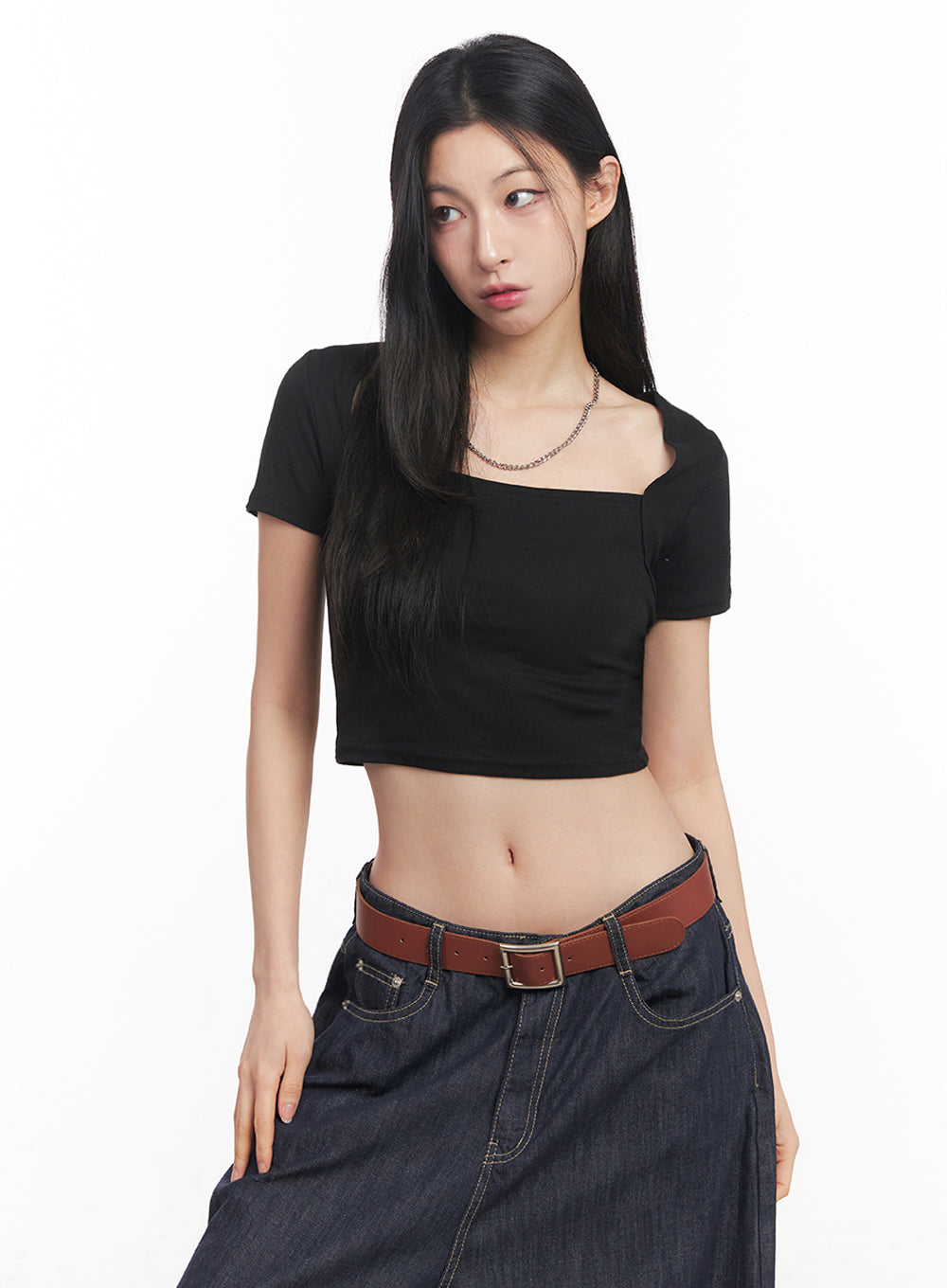 Slim-Fit Bolero Tee IY516