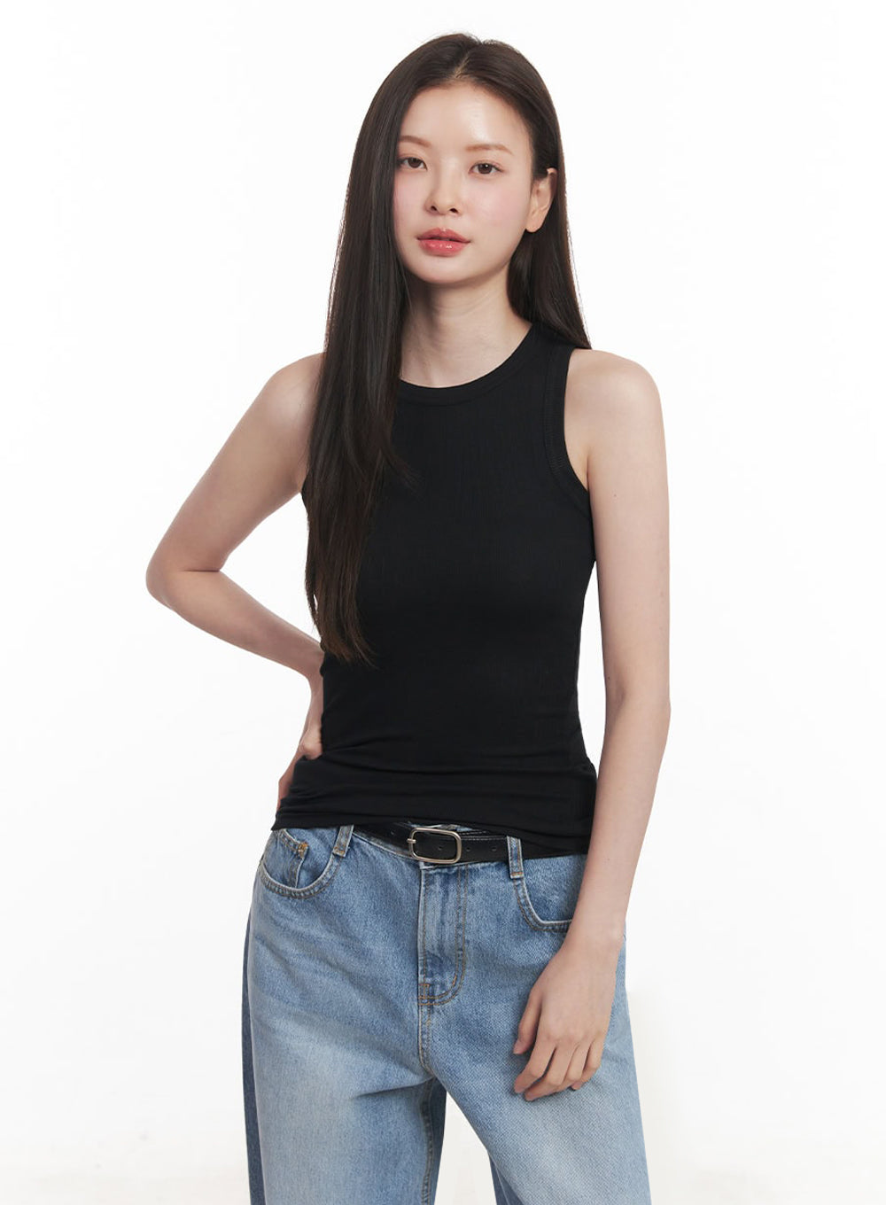 Essential Mock-Neck Tank Top IY509