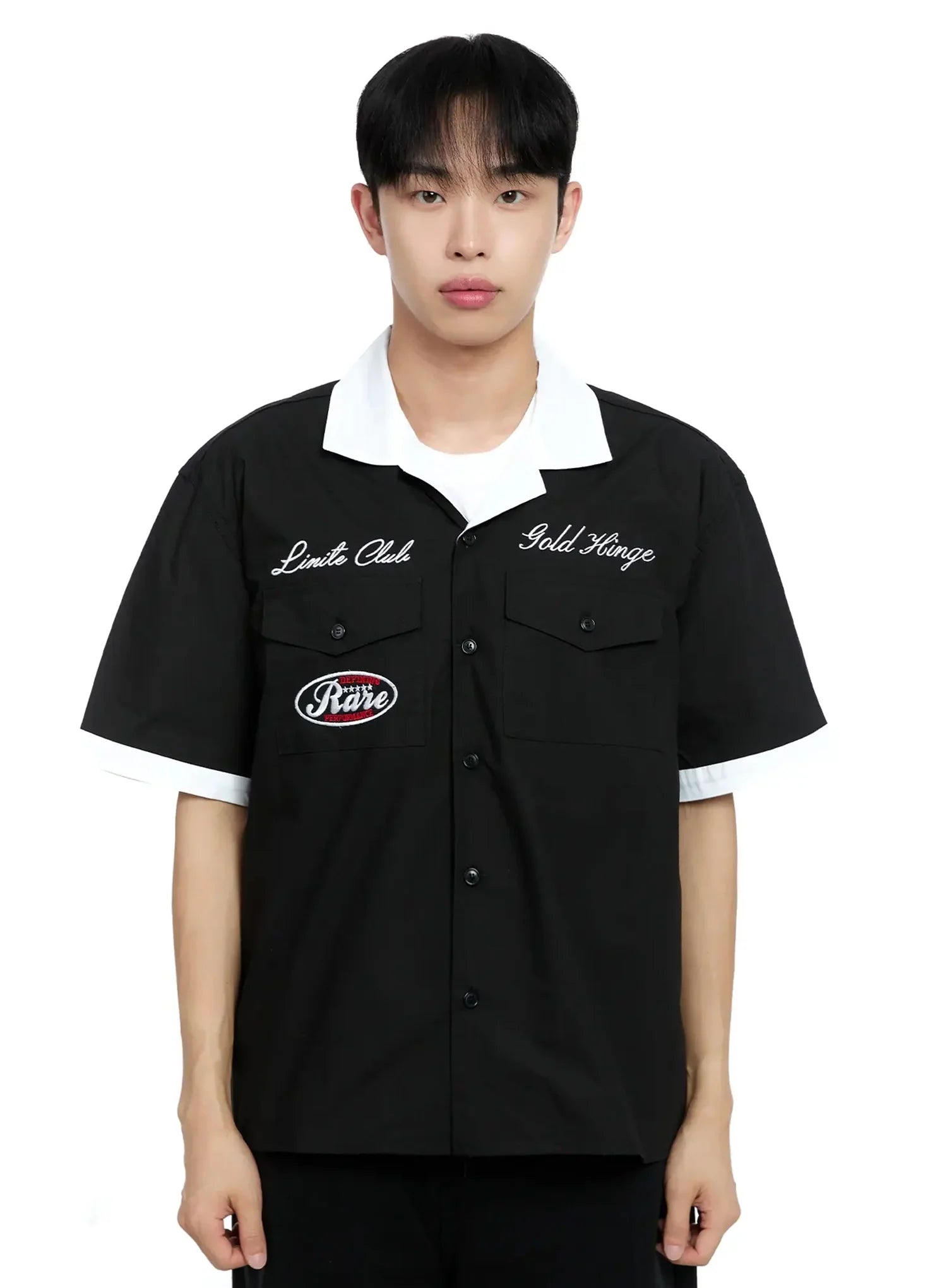 Men's Embroidered Graphic Shirt IG520
