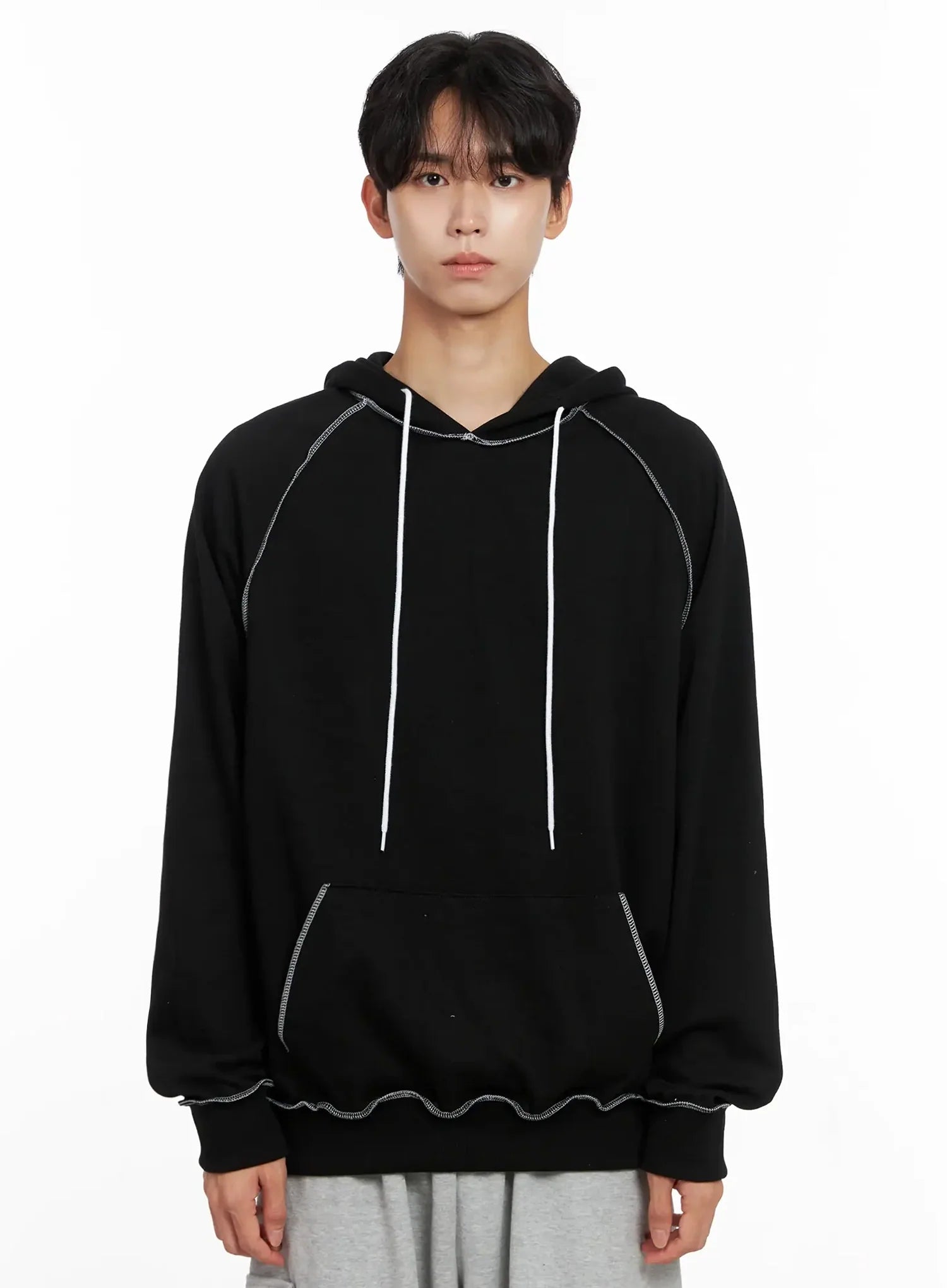 Men's Stitch Oversized Hoodie IO516
