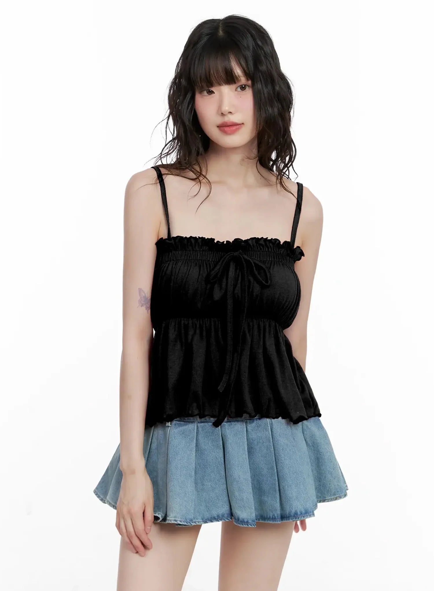 Ruffle Babydoll Top IL531