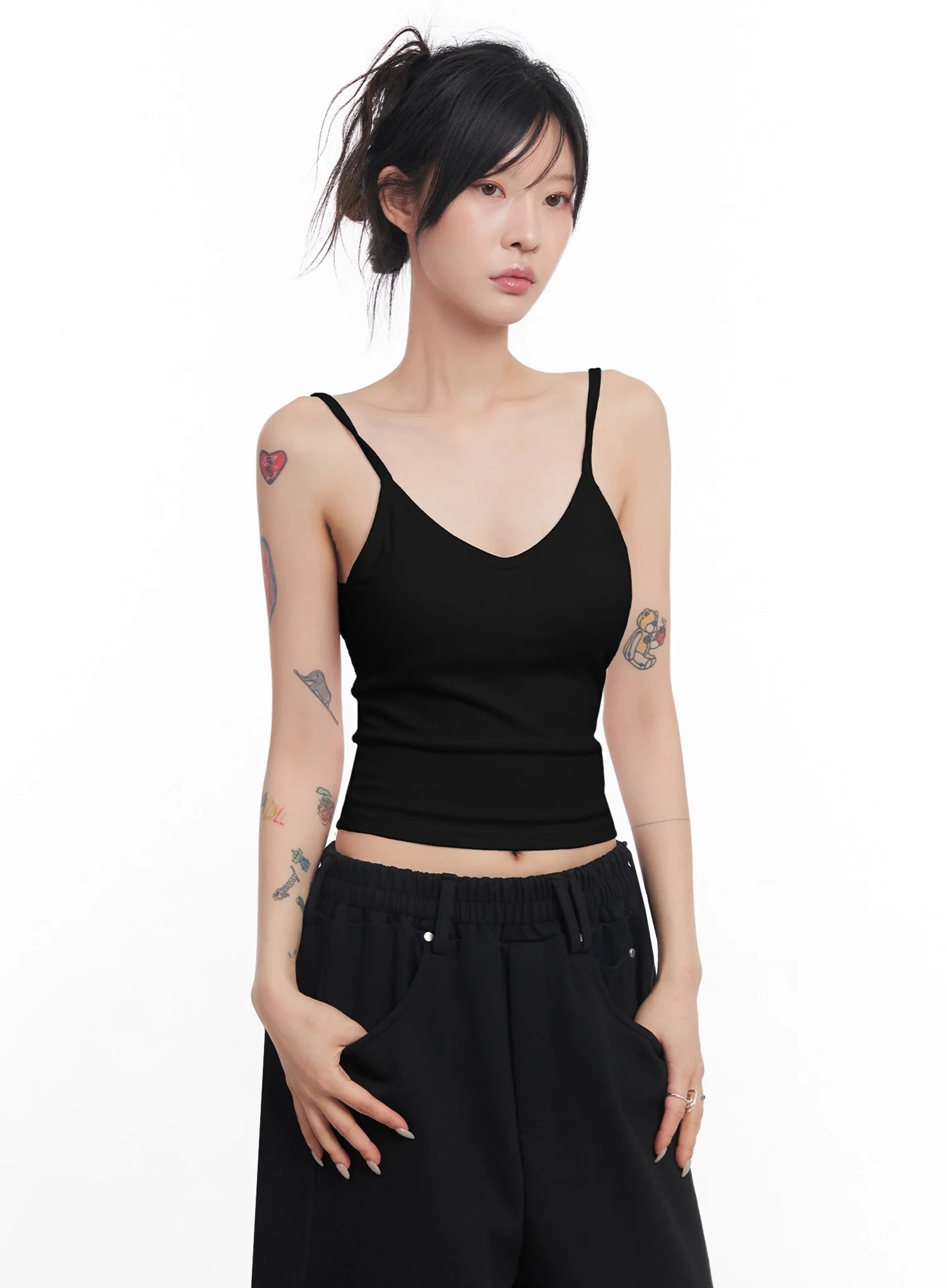 Ribbed Cap-Sleeve Tank IC503