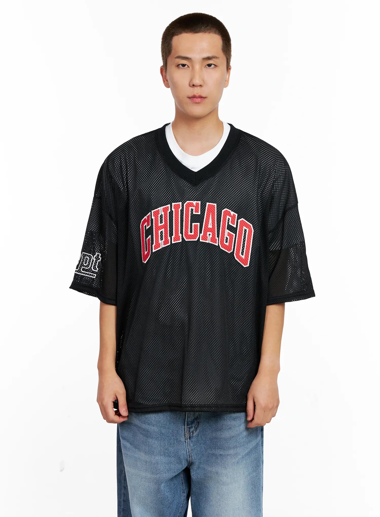 Men's Chicago Mesh V-Neck Jersey Tee IG511