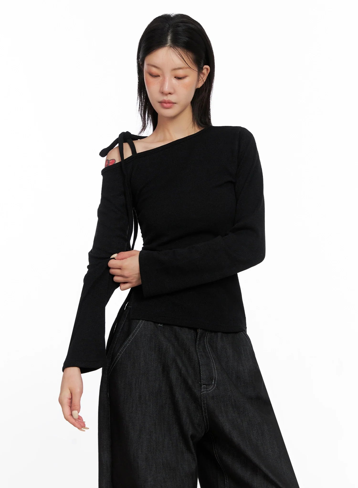Asymmetric String Tie Top IS515