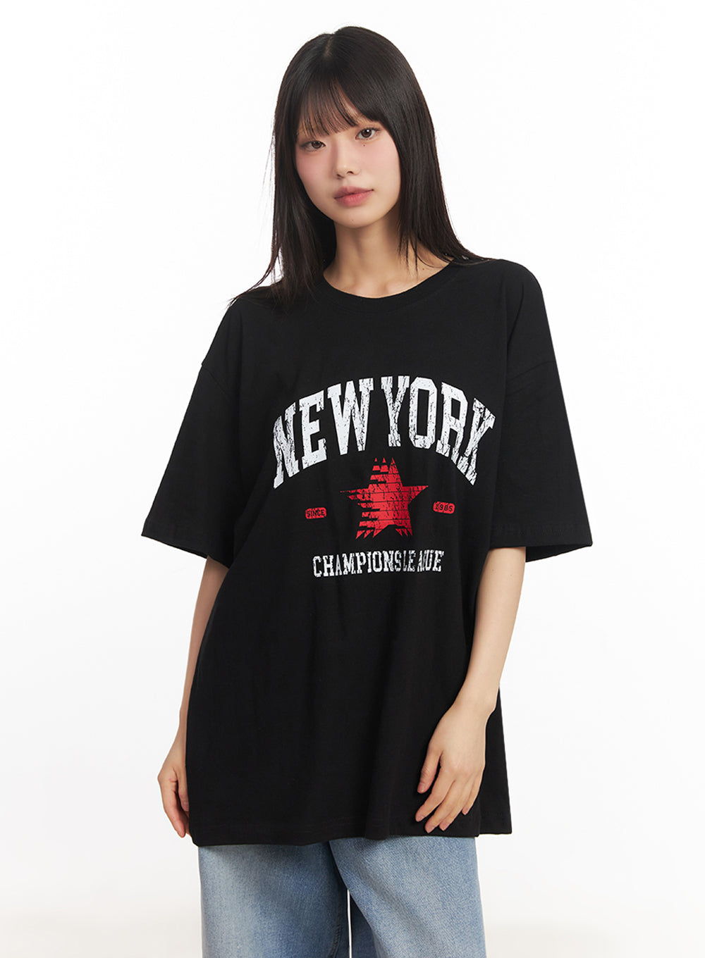 NY Graphic Oversize T-Shirt IY502