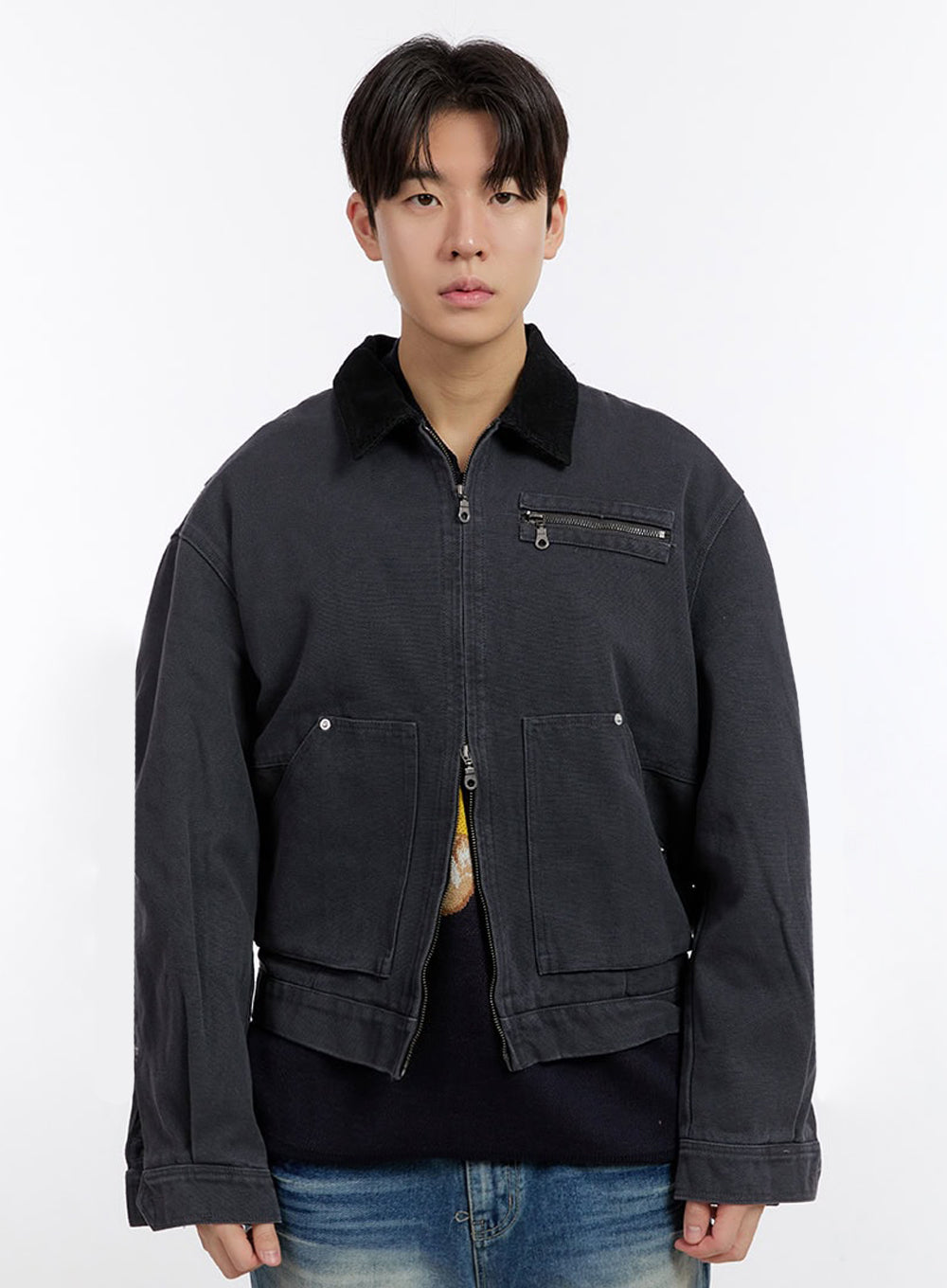 Men's Zip-Up Carpenter Jacket IM525