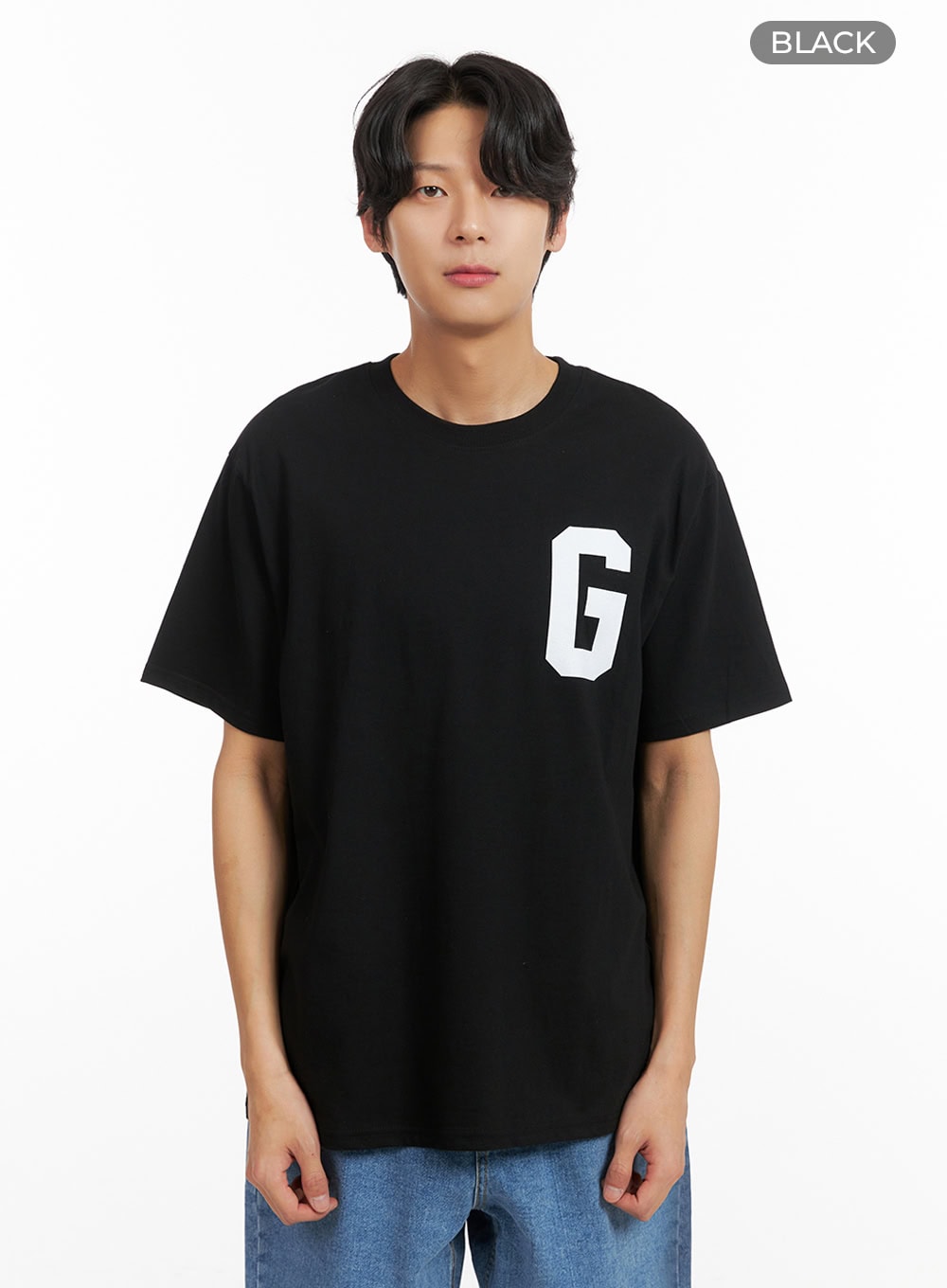 Men's Letter Print T-Shirt IY424