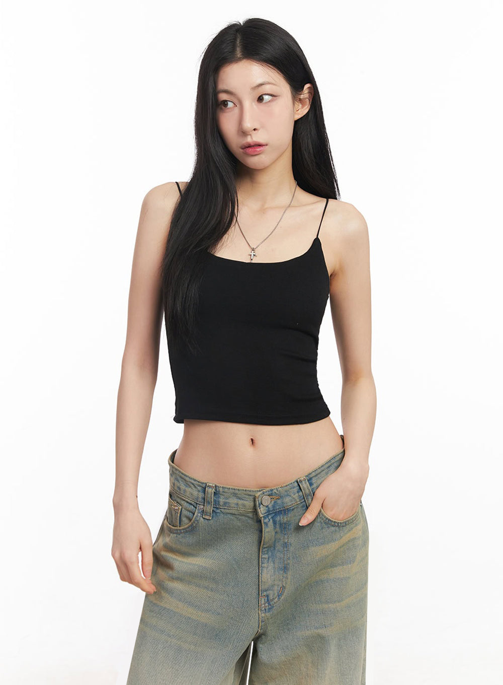 Essential Stretchy Crop Cami Top IY529