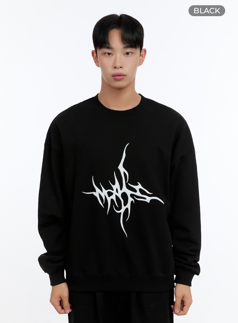 Men's Oversize Graphic Sweatshirt IS412