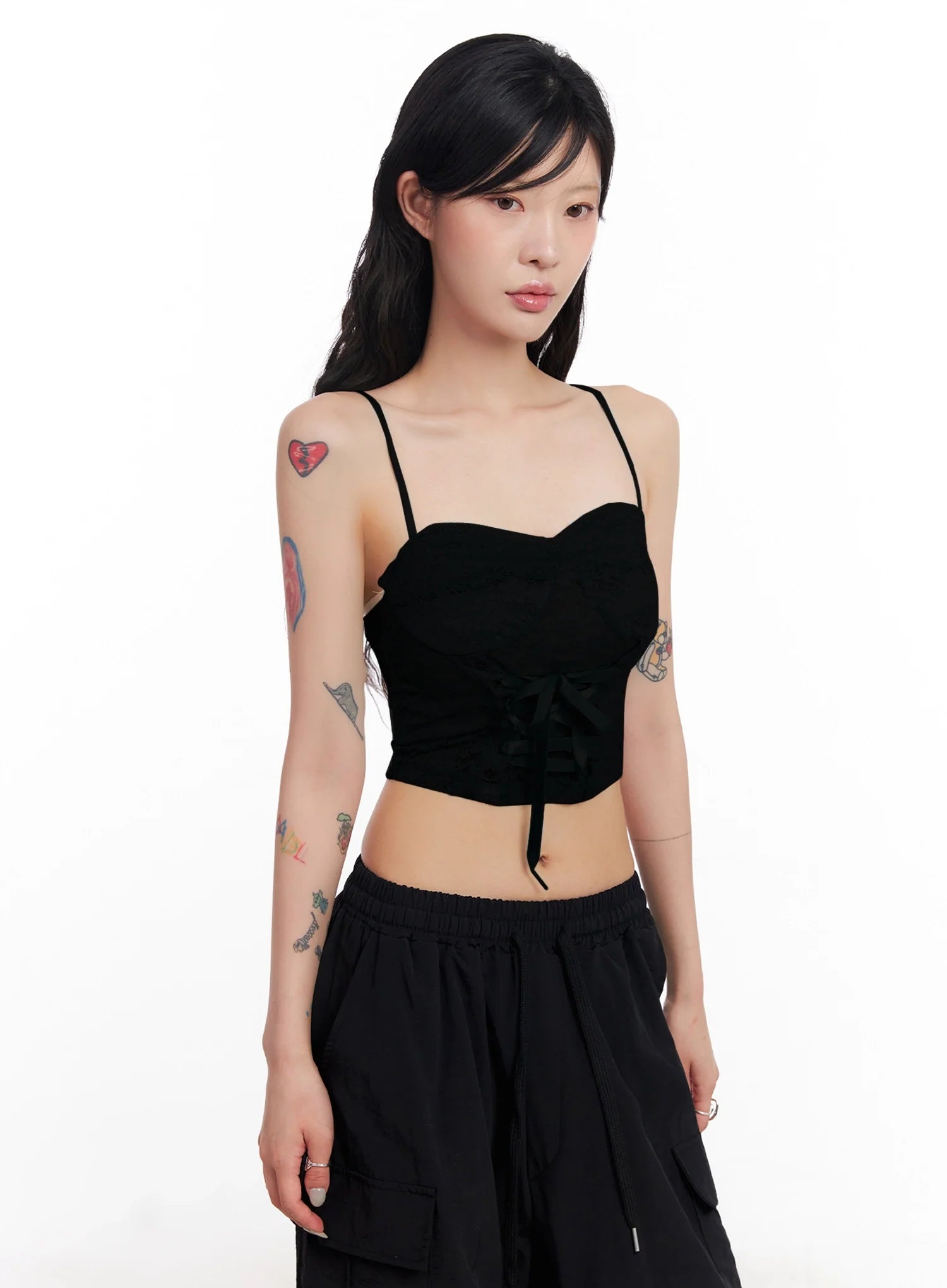 Lace-Up Corset Top IC503