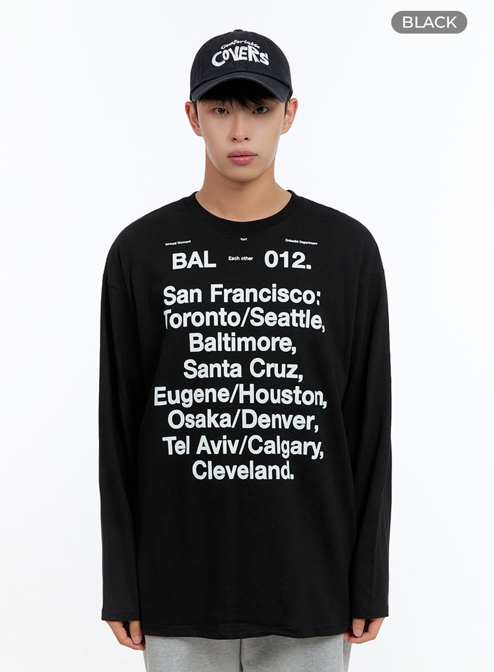Men's Cotton Lettering Oversize T-Shirt IS413