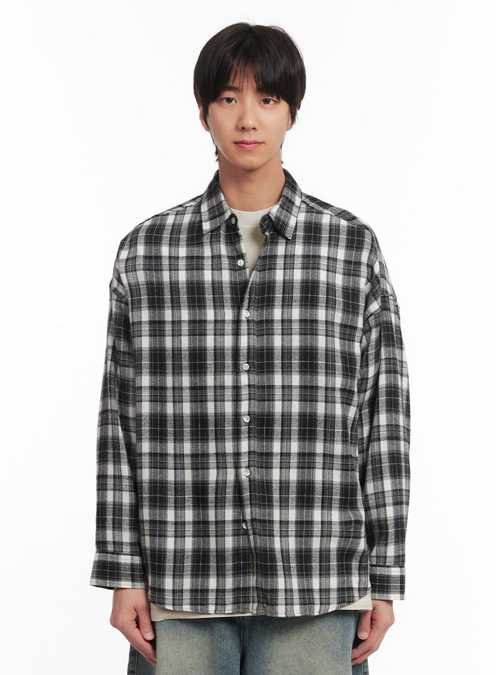Men's Checkered Collared Shirt IA511