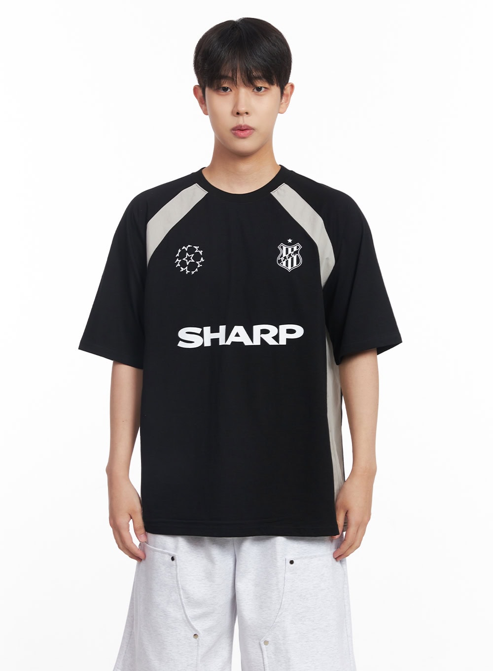 Men's Loose-Fit Graphic Raglan T-Shirt IY520