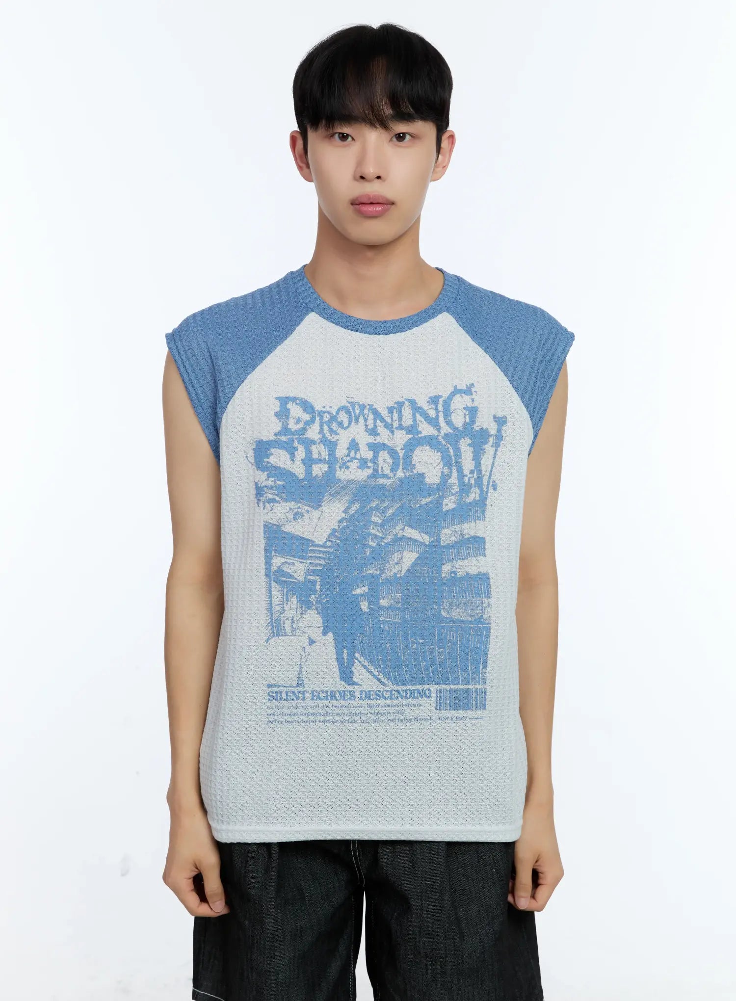 Men's Waffle Knit Sleeveless Tee IL517