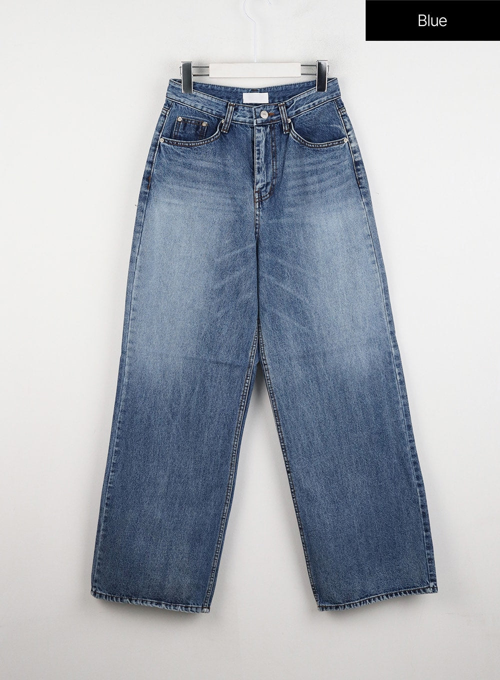 Streetwear Mid-Rise Wide Denim ID305