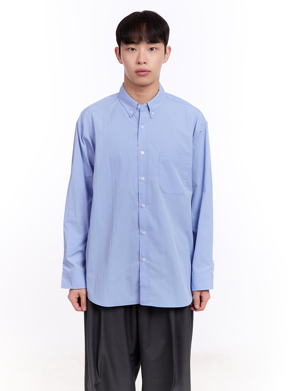 Men's Collared Long Sleeve Shirt IM512