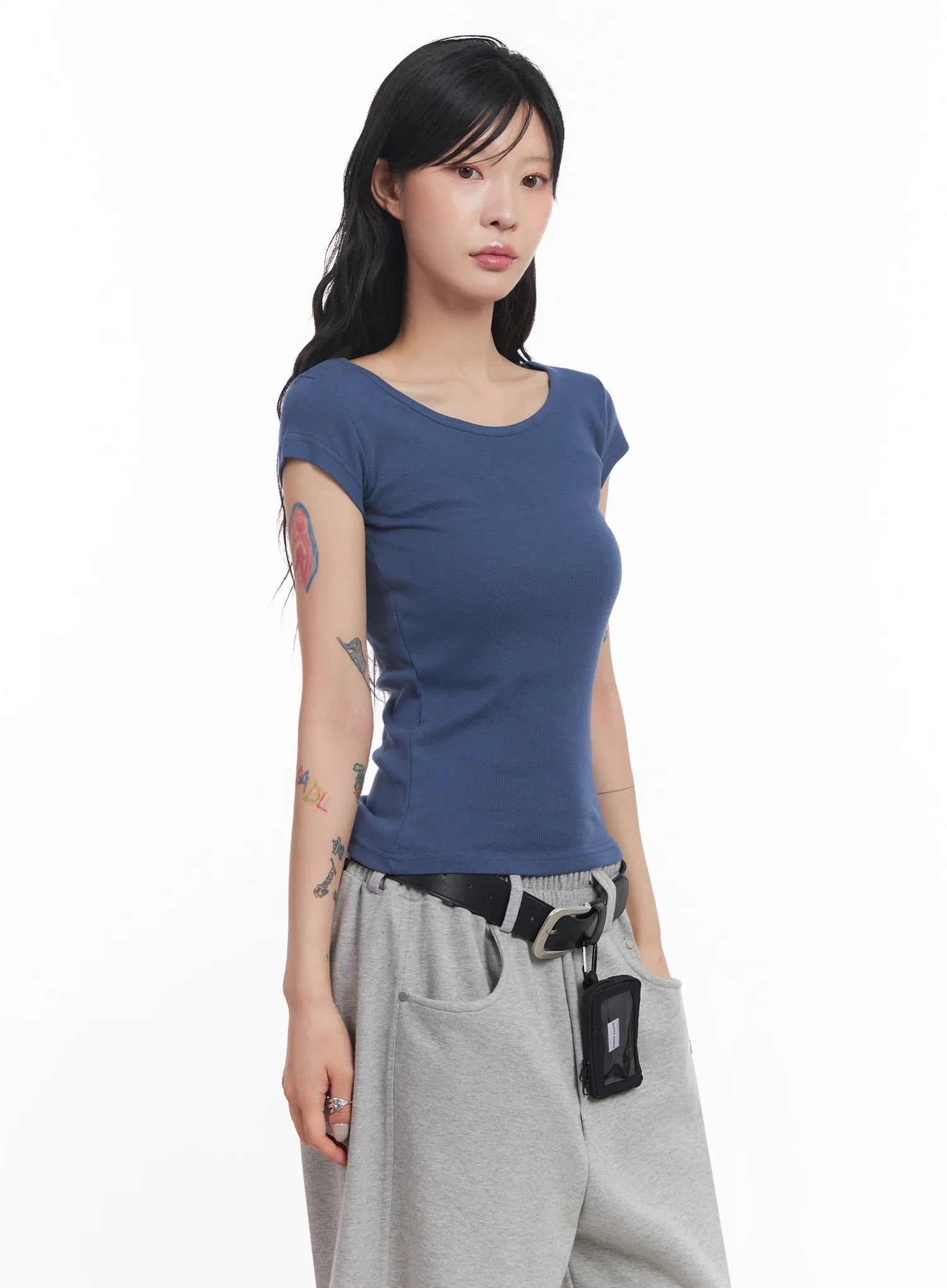 Cap-Sleeve T-Shirt IC503