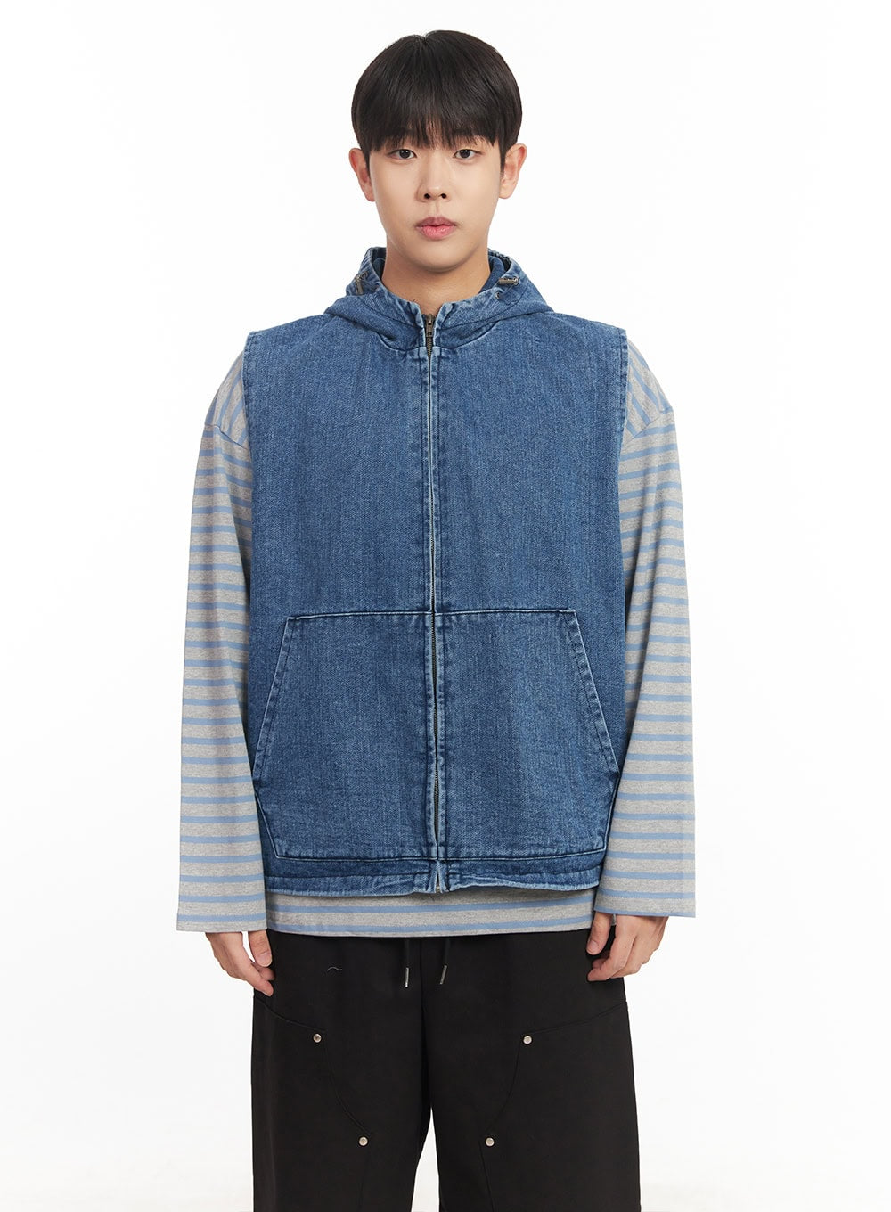 Men's Urban Denim Hooded Vest IM528